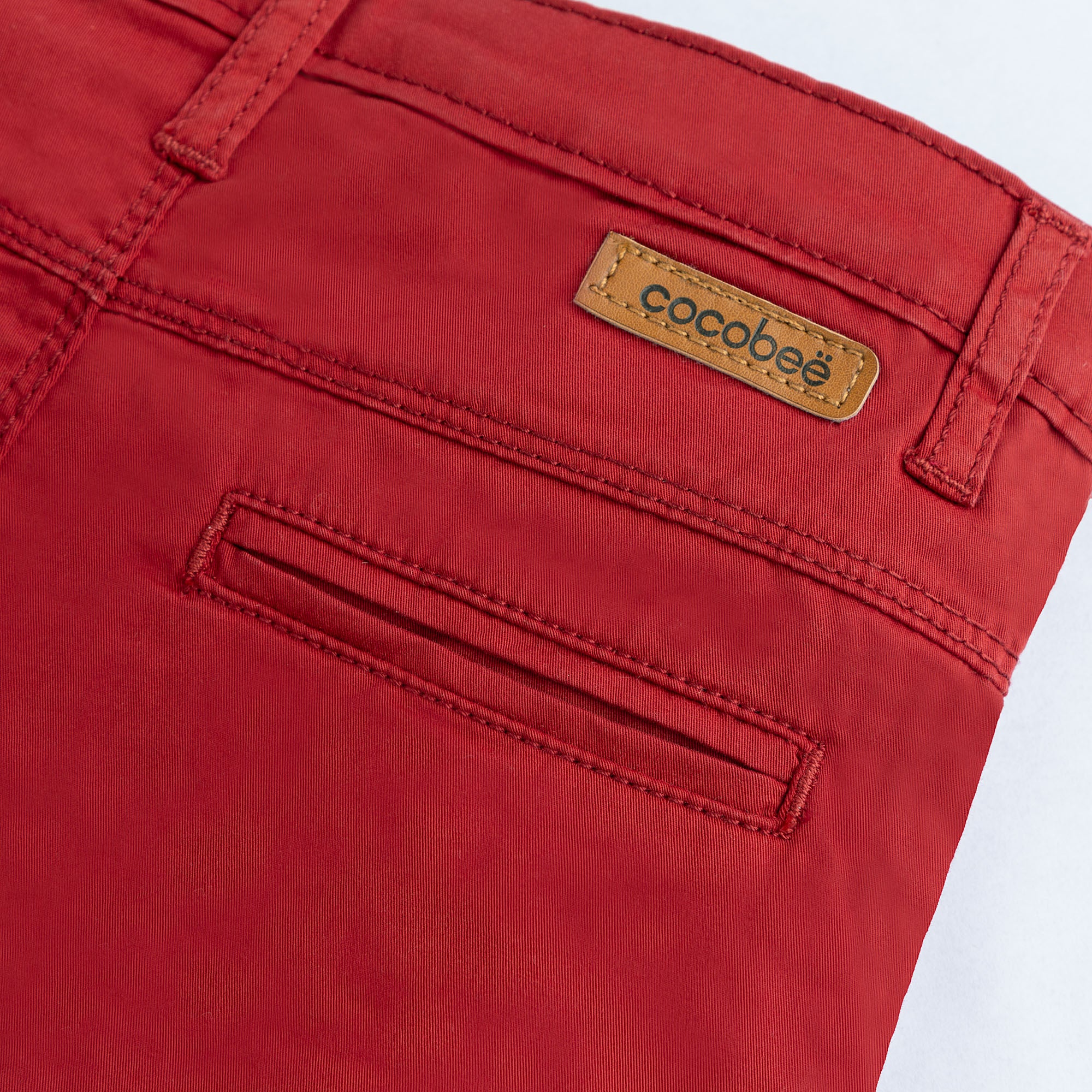 Red Pop Chino Short