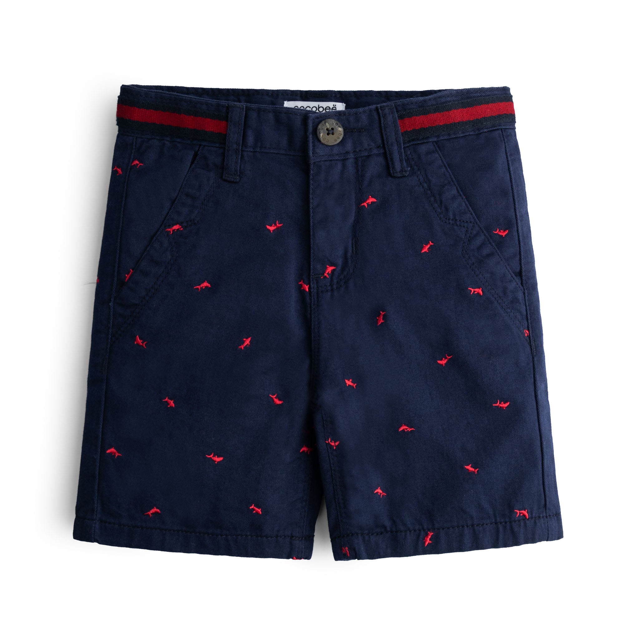 Navy Cotton Short