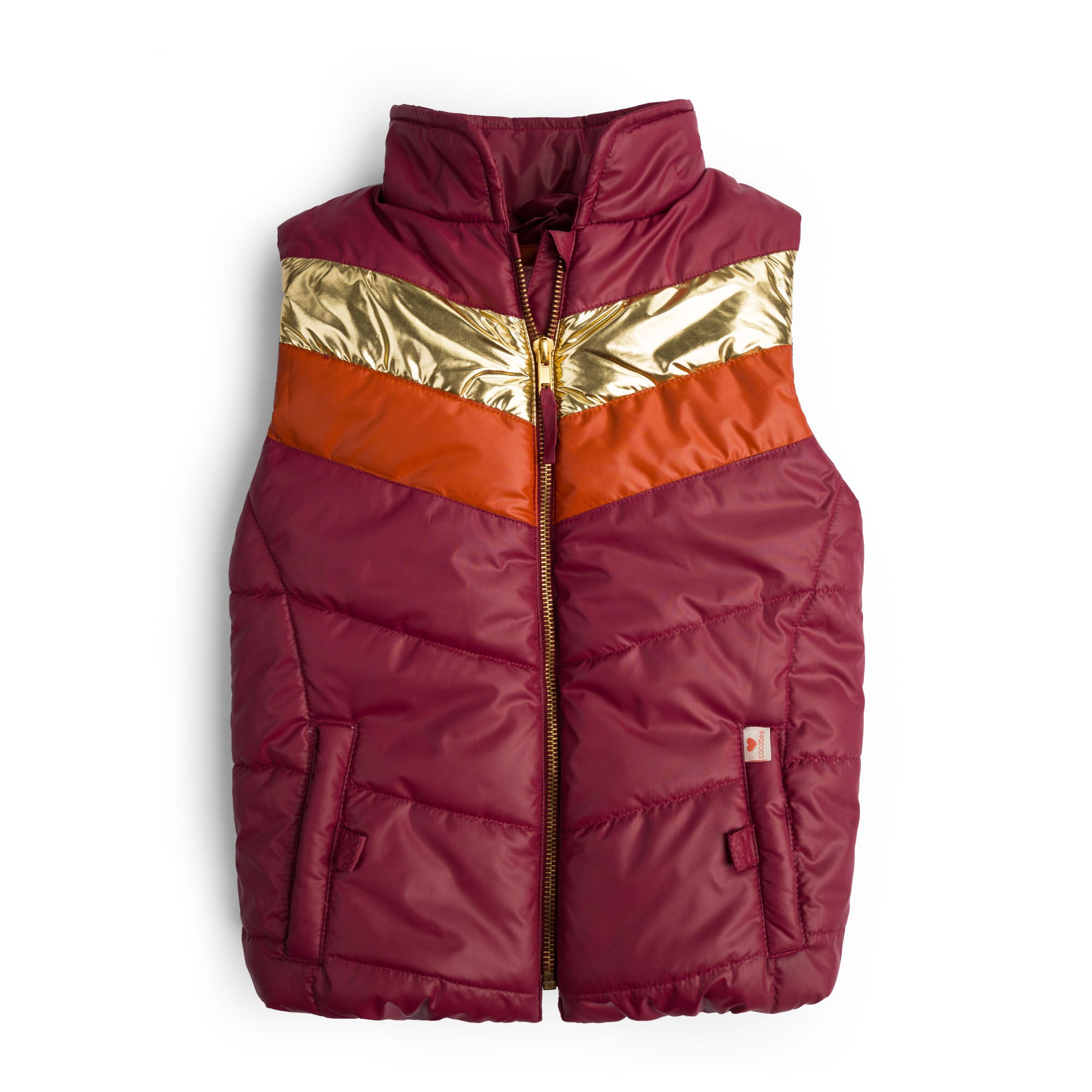 Maroon Puffer Gilet