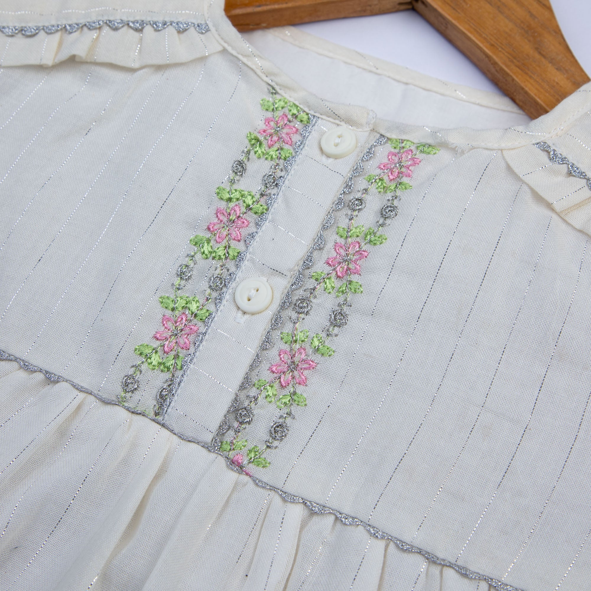 Schick White Embroidered Top