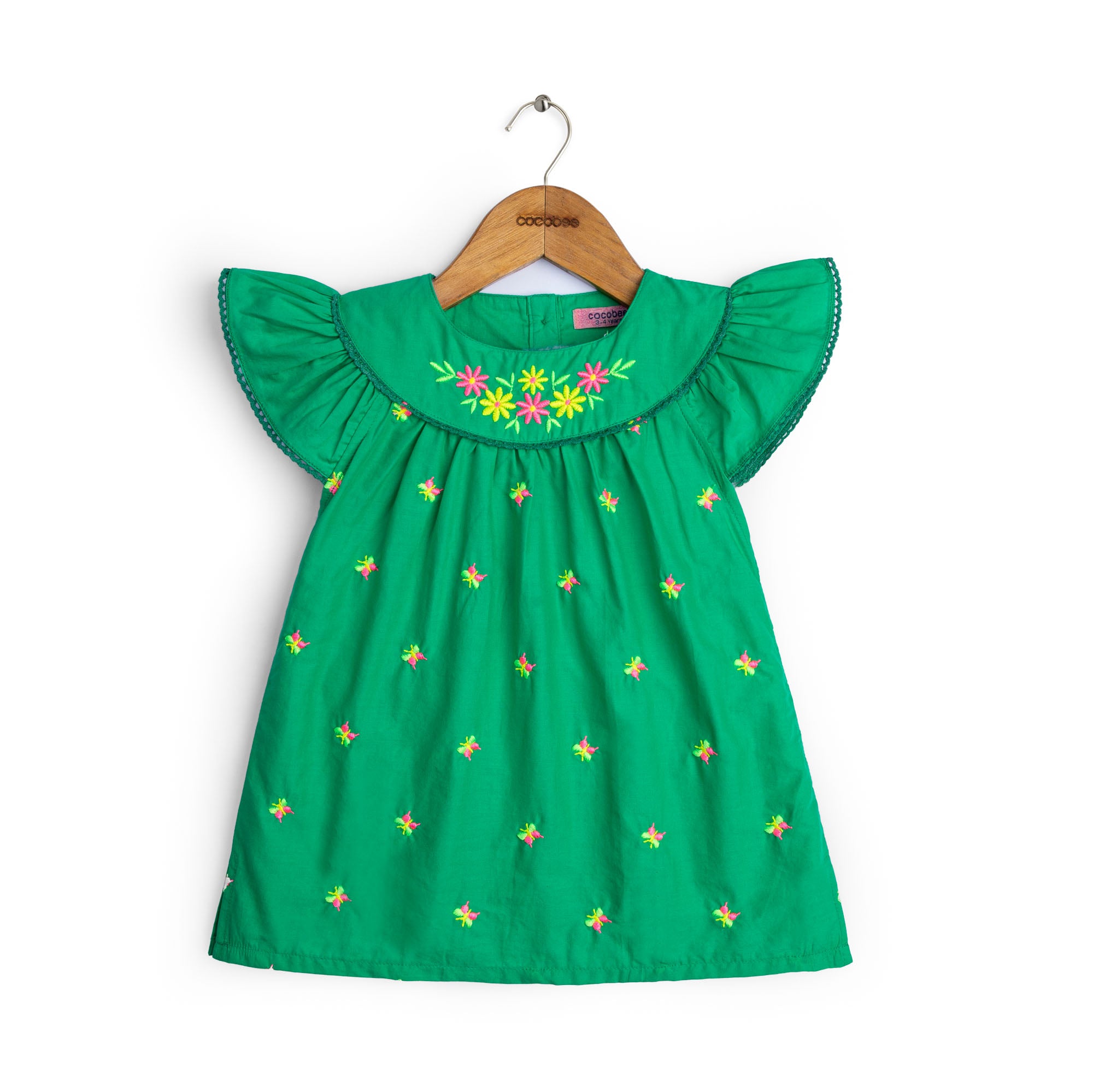 Vibrant Green Embroidered Top