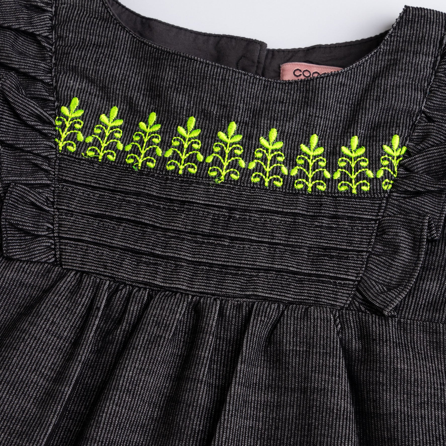 Charcoal Embroidered Tunic