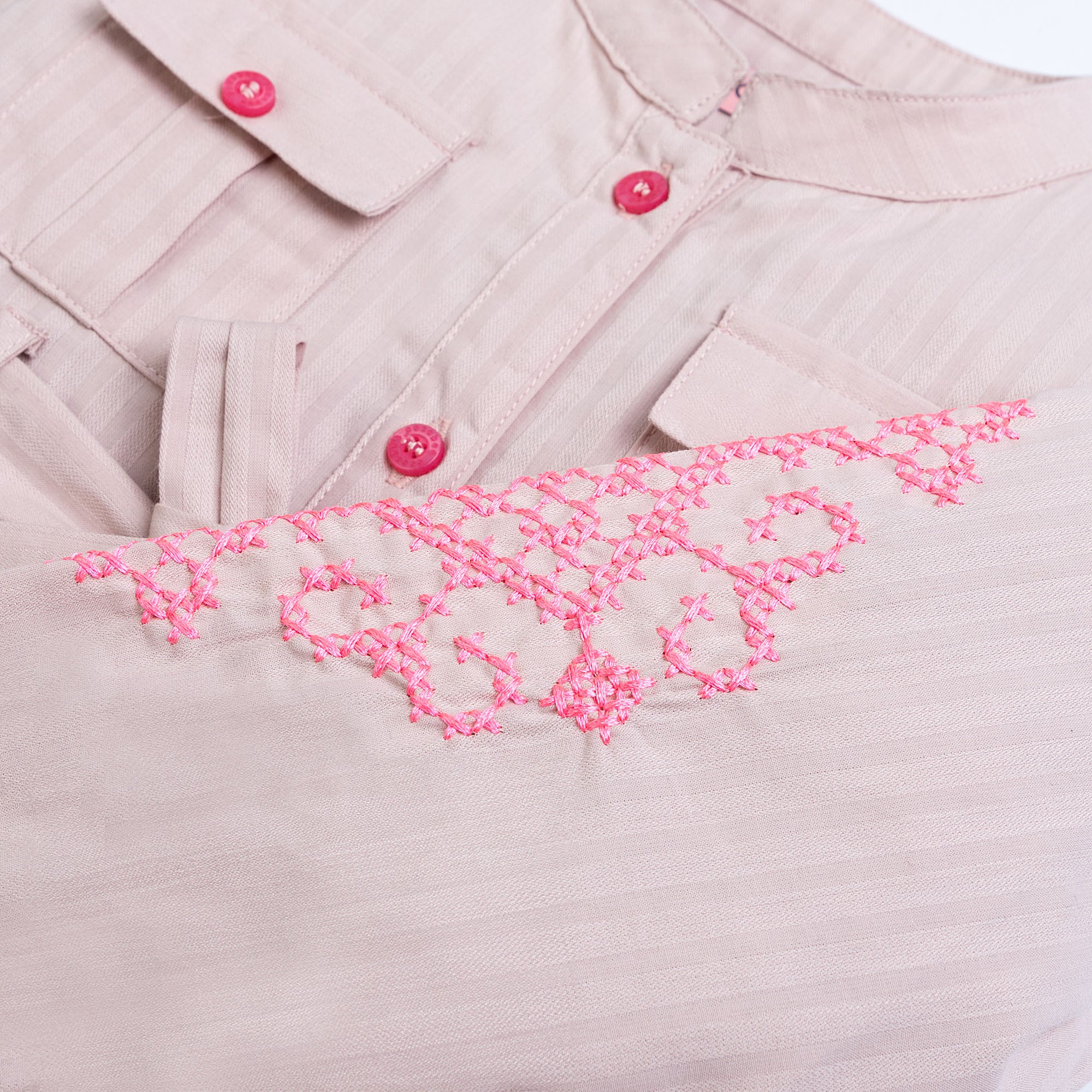 Deep Pink Embroidered Top