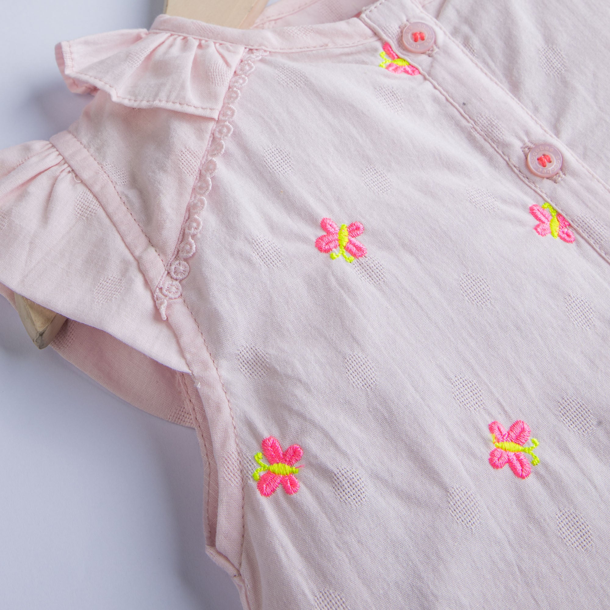 Pastel Pink Embroidered Top