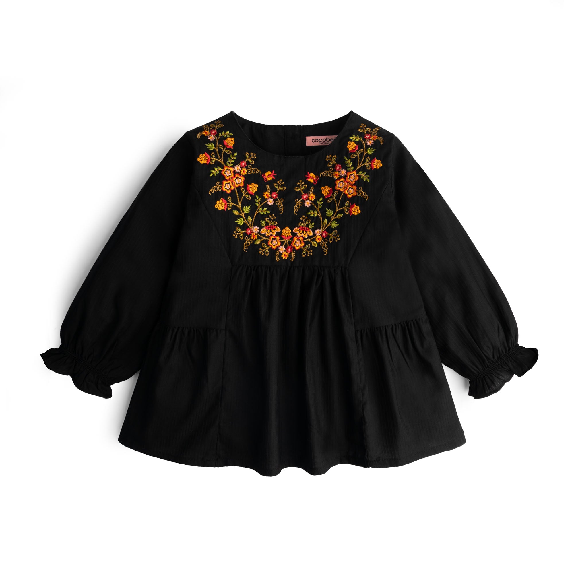 Sleek Shadows Embroidered Top