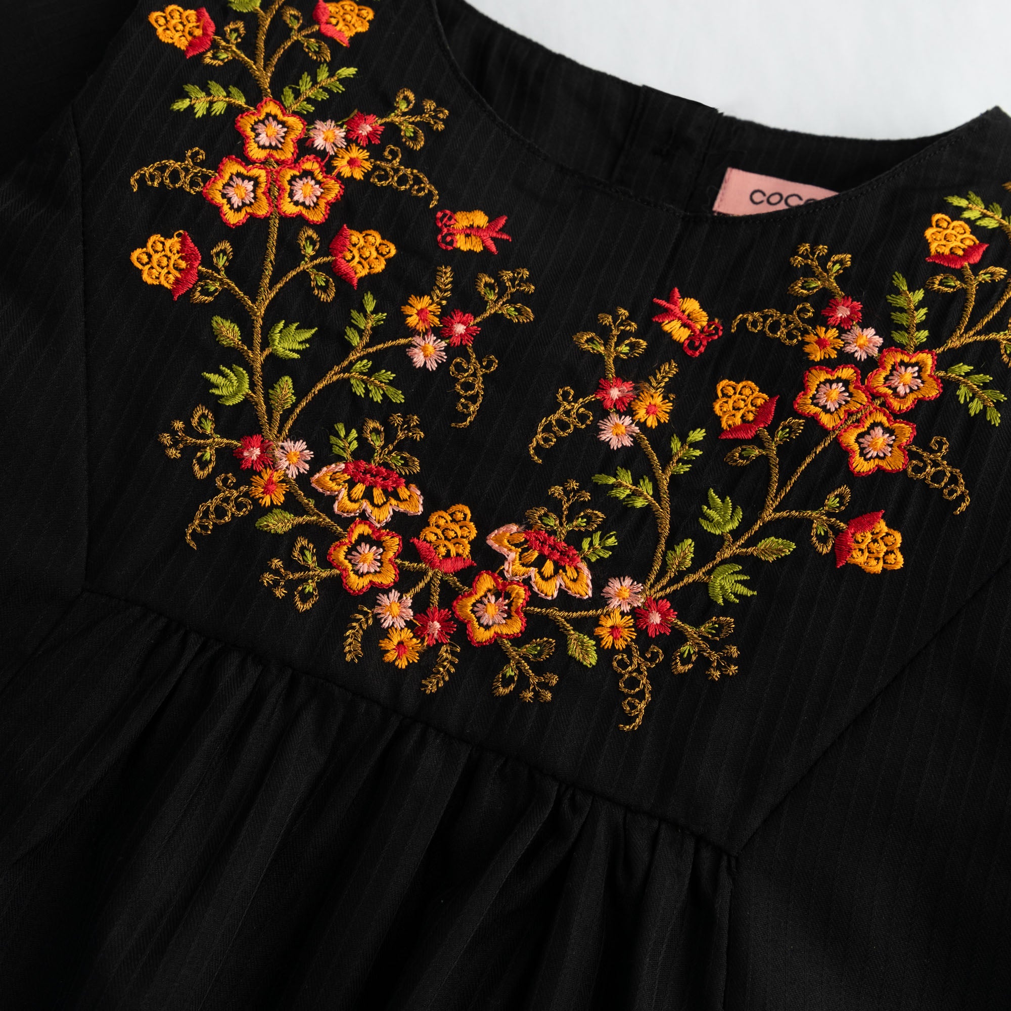 Sleek Shadows Embroidered Top