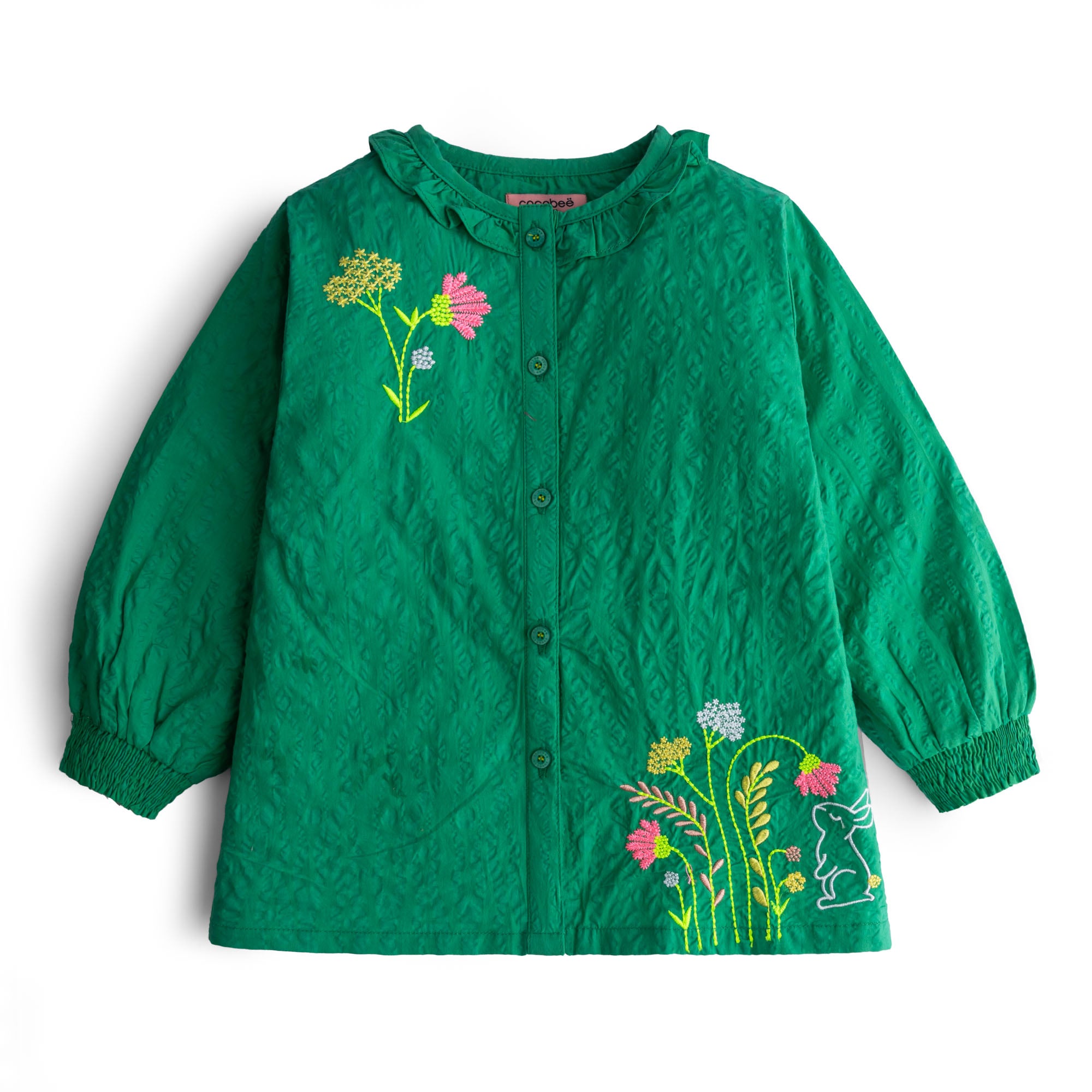 Emerald Green Embroidered Top