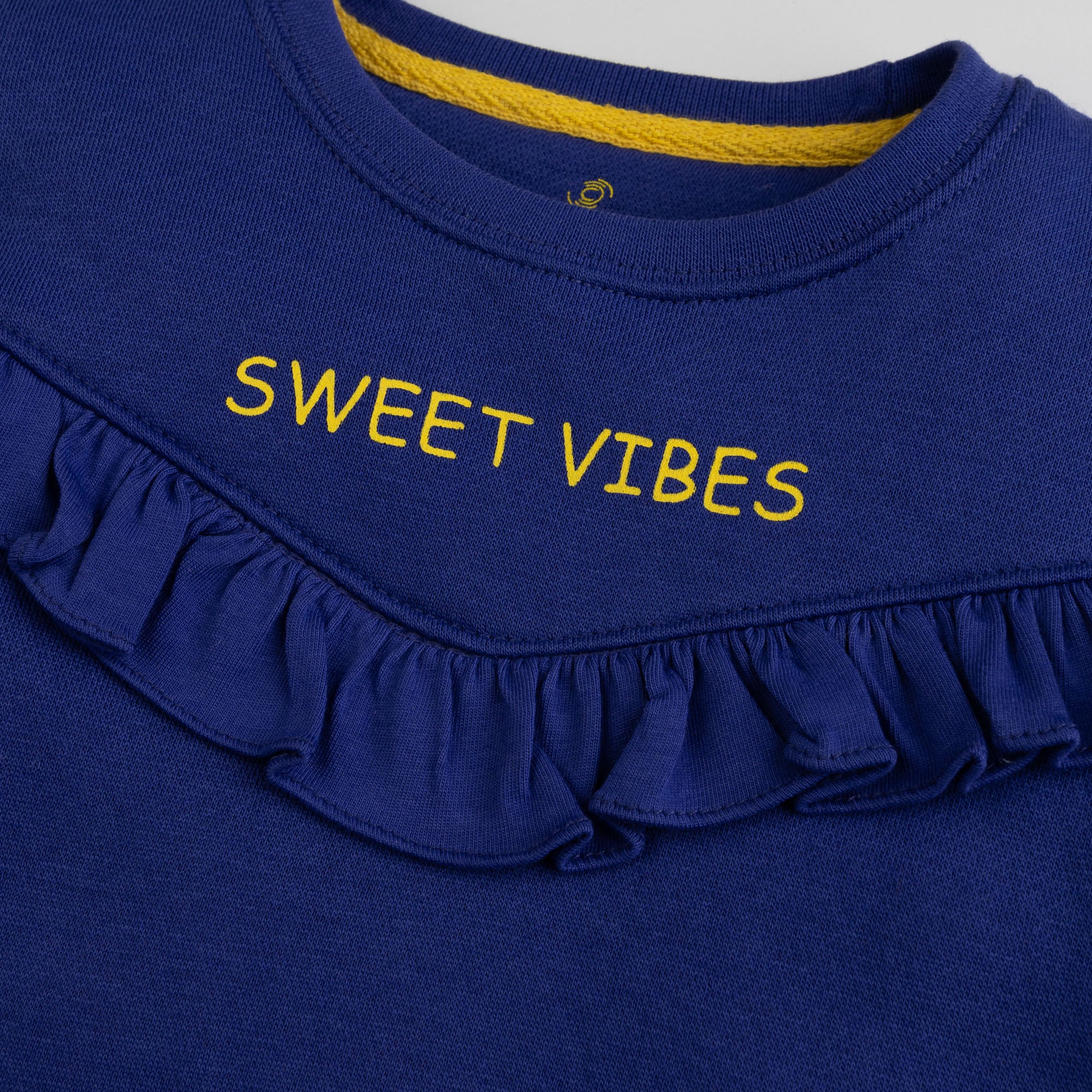 Sweet Blue Embroidered Sweatshirt