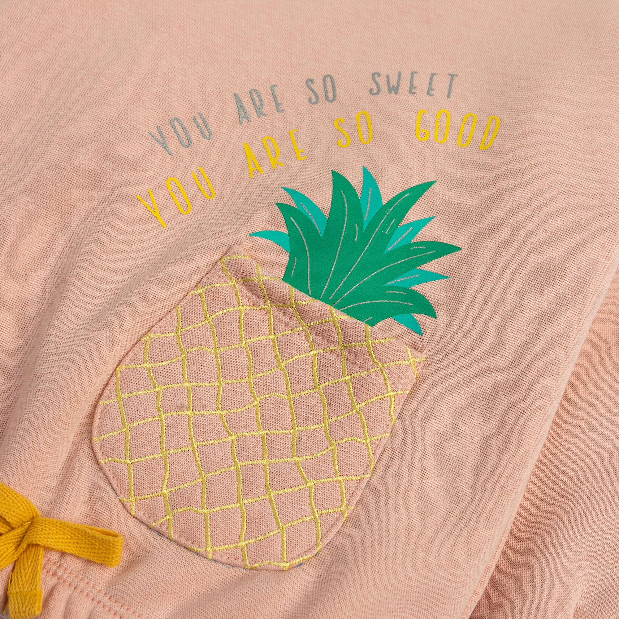 Pastel Pink Printed Sweatshirt