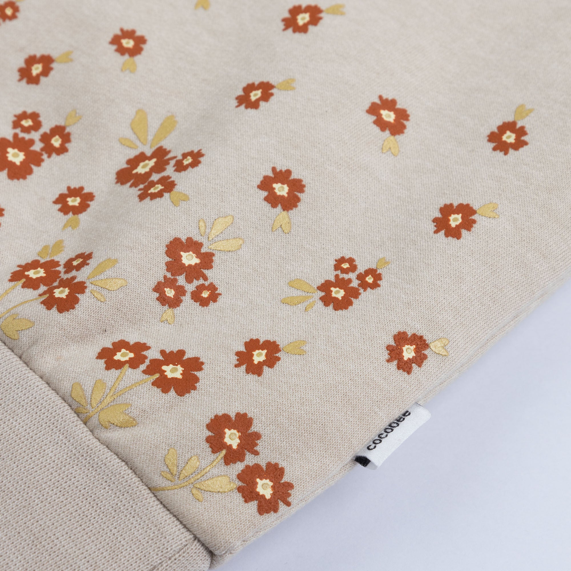 Beige Floral Sweatshirt – cocobee