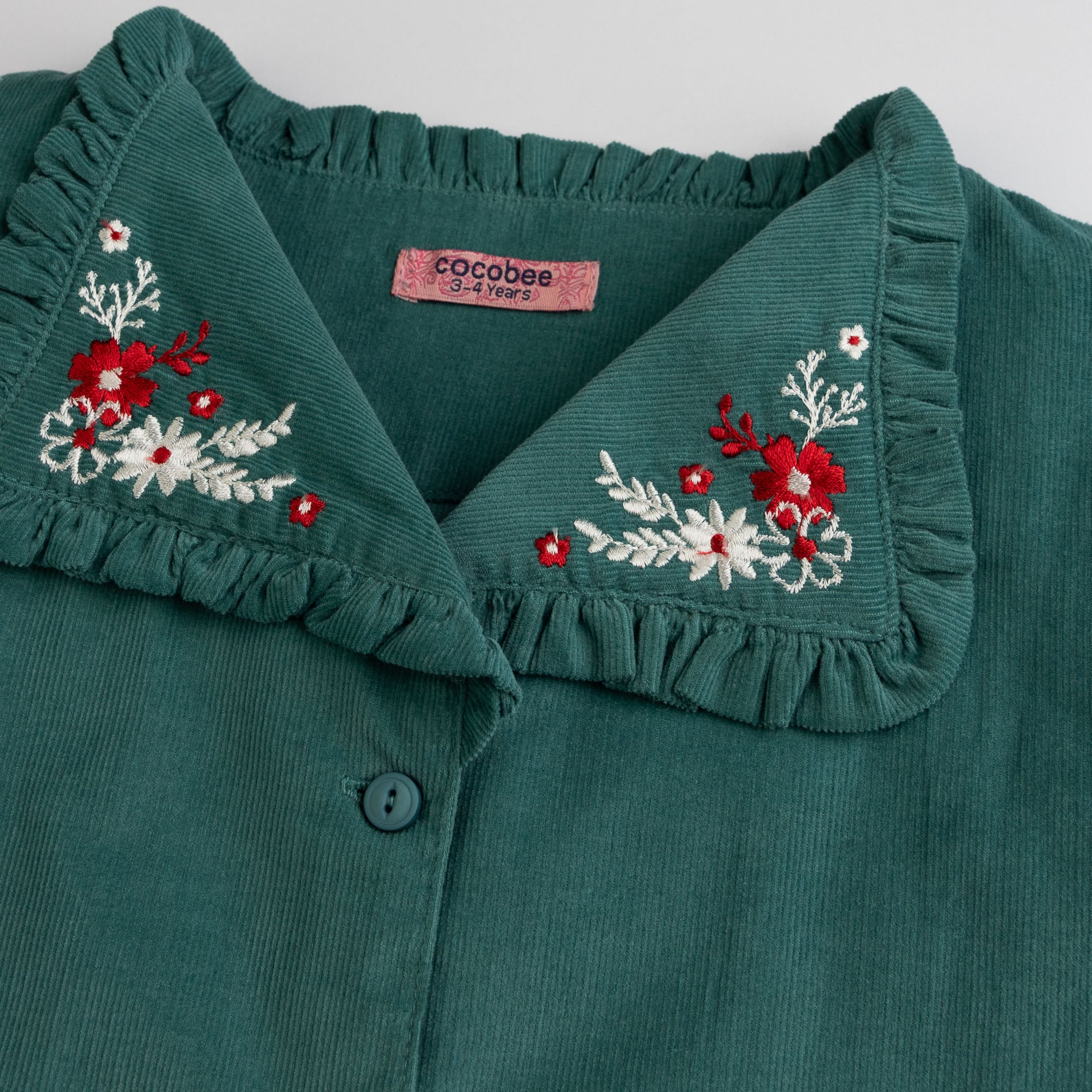 Greenish Embroidered Top