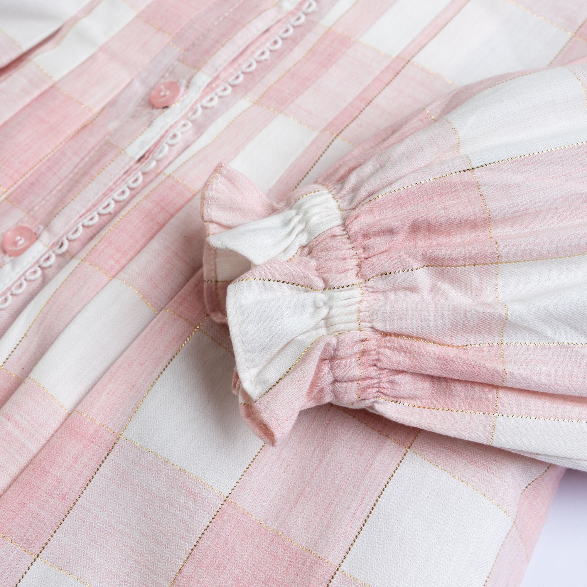 Baby Pink Checkered Top