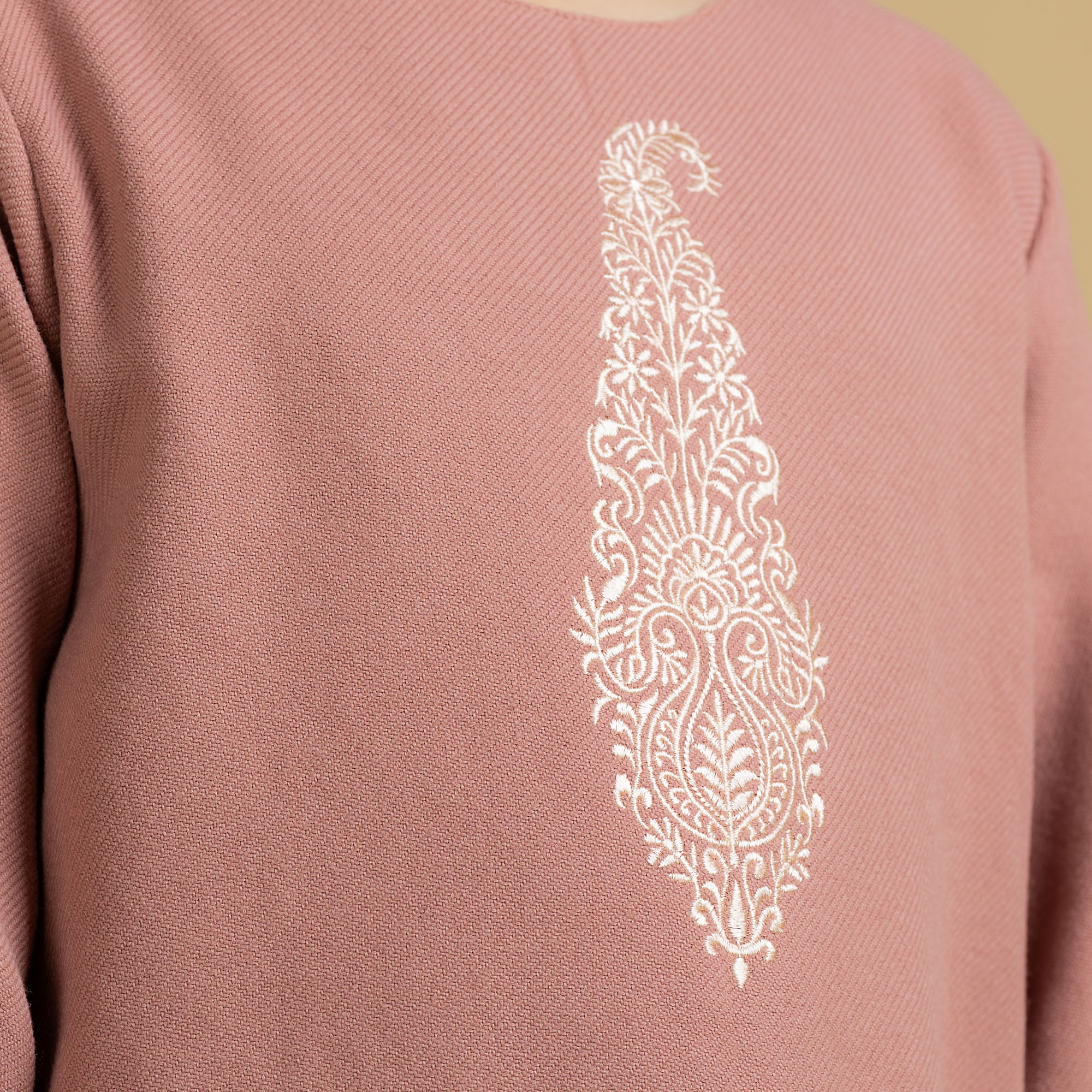 Dusky Pink Embroidered Top