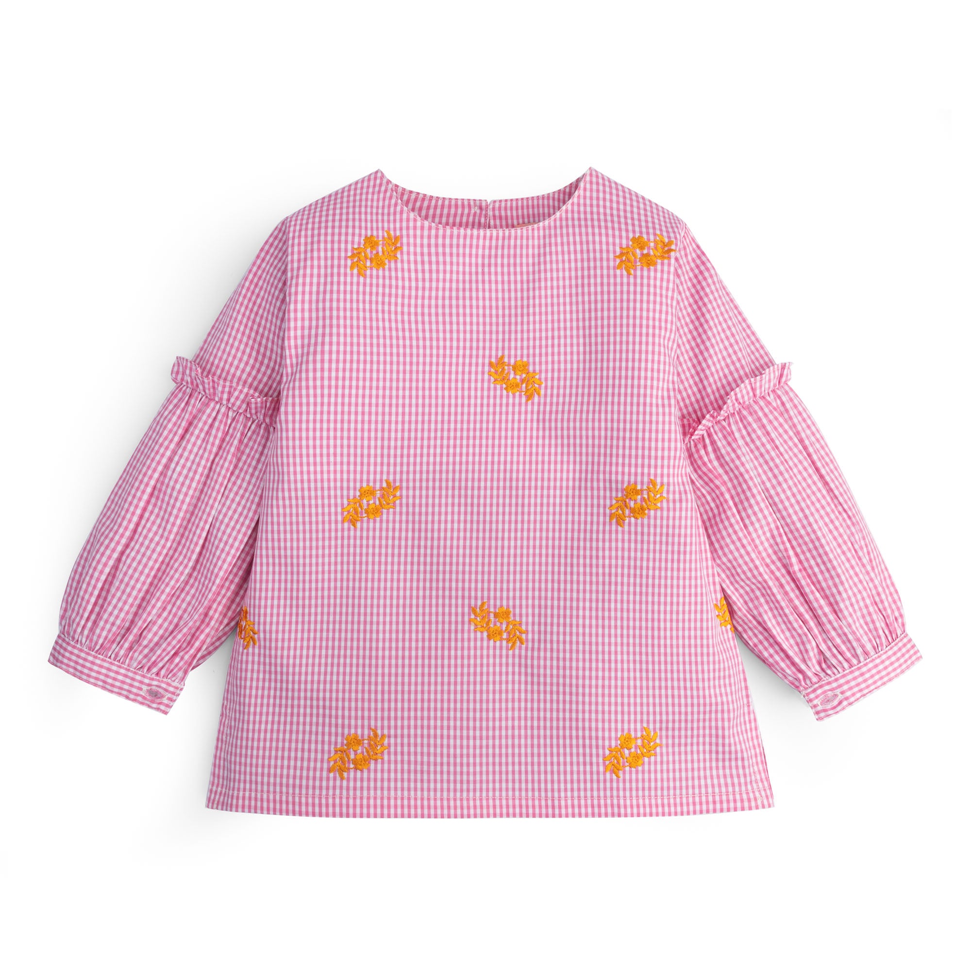 Peony Pink Embroidered Top