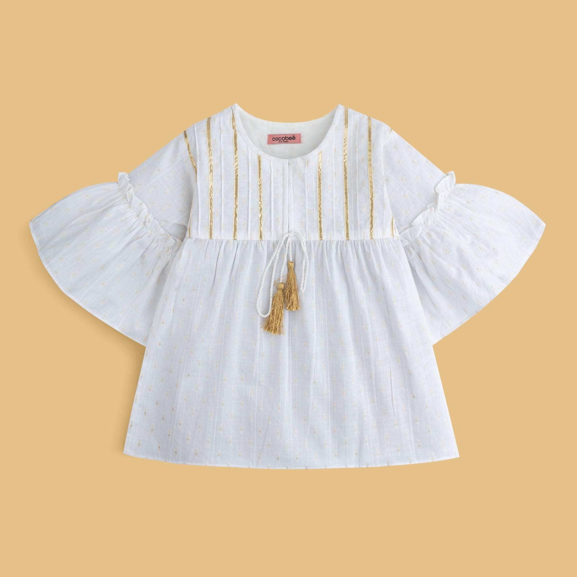 Sun-Thread Ruffle Top