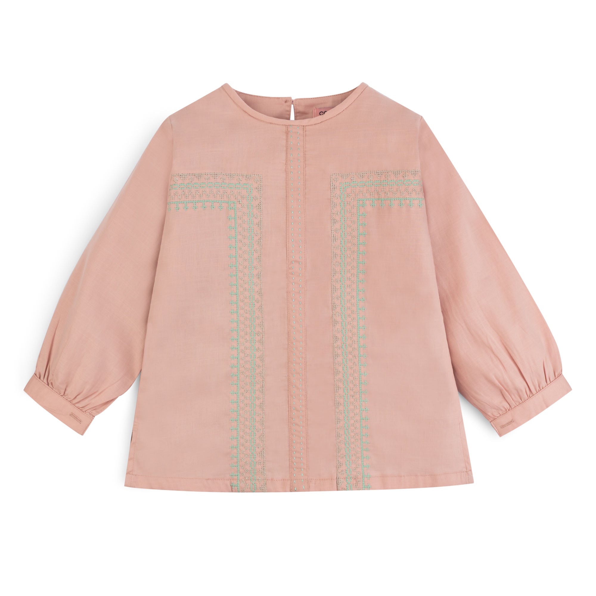 Embroidered Mauve Top