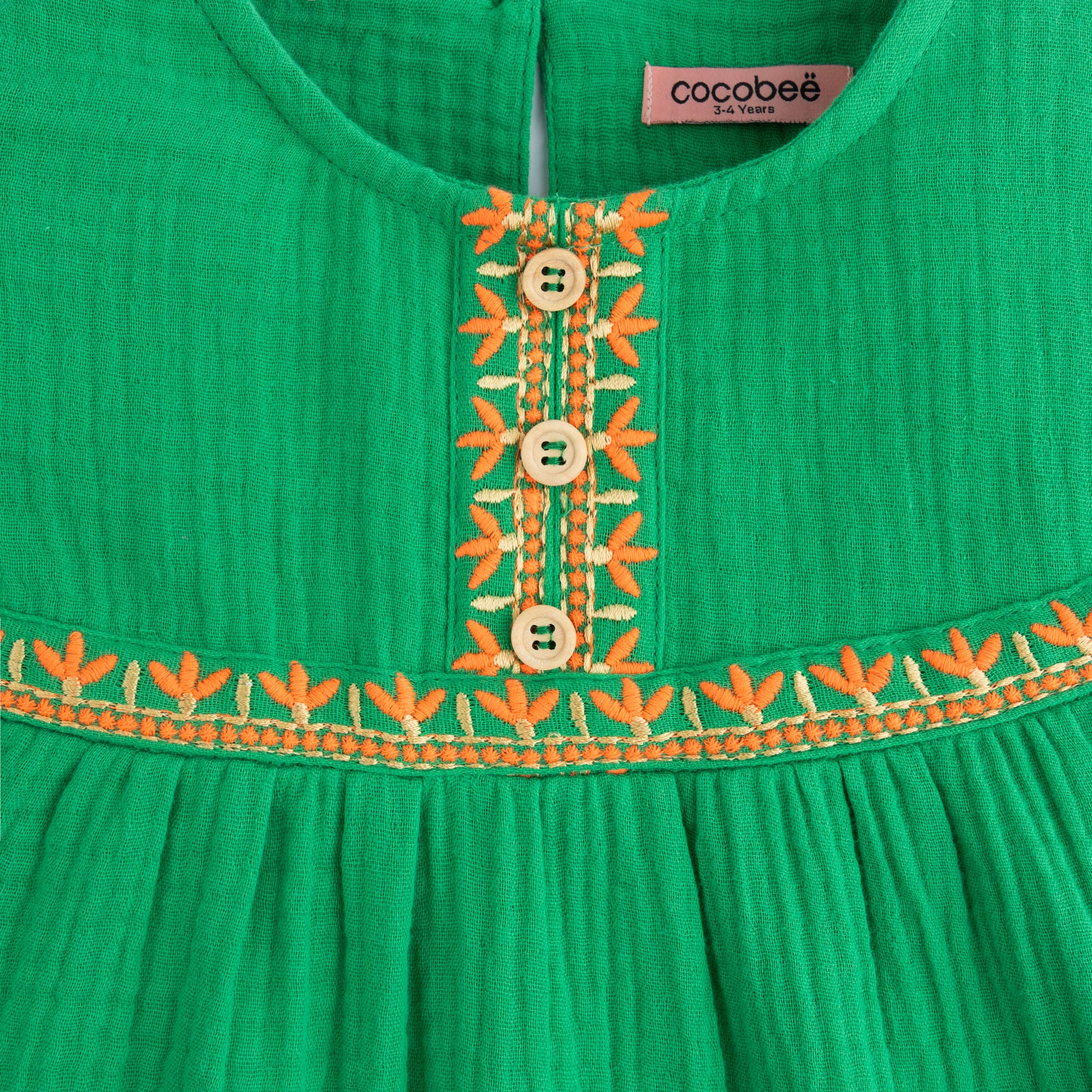 Jade Embroidered Top