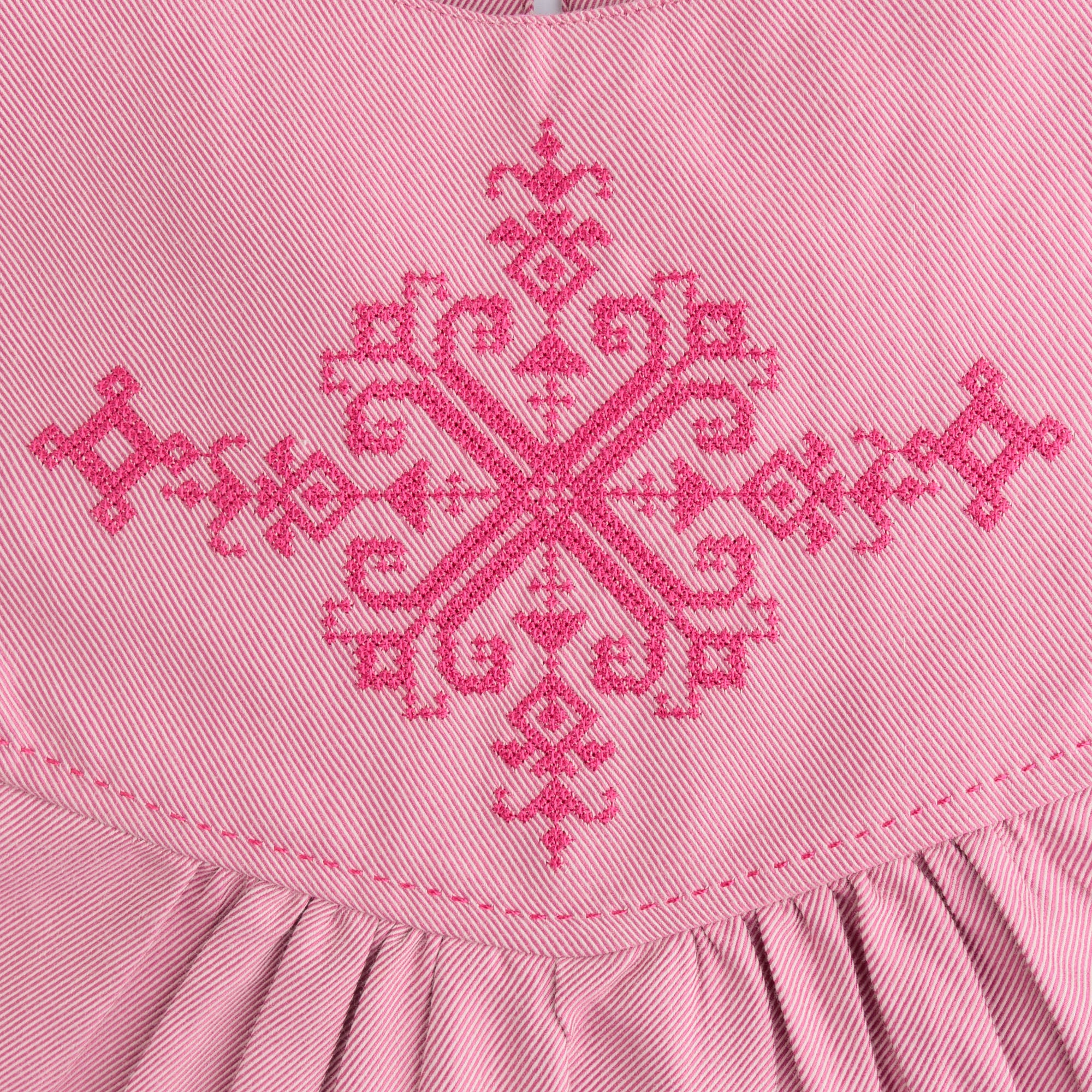 Ethno-Stitch Embroidered Top