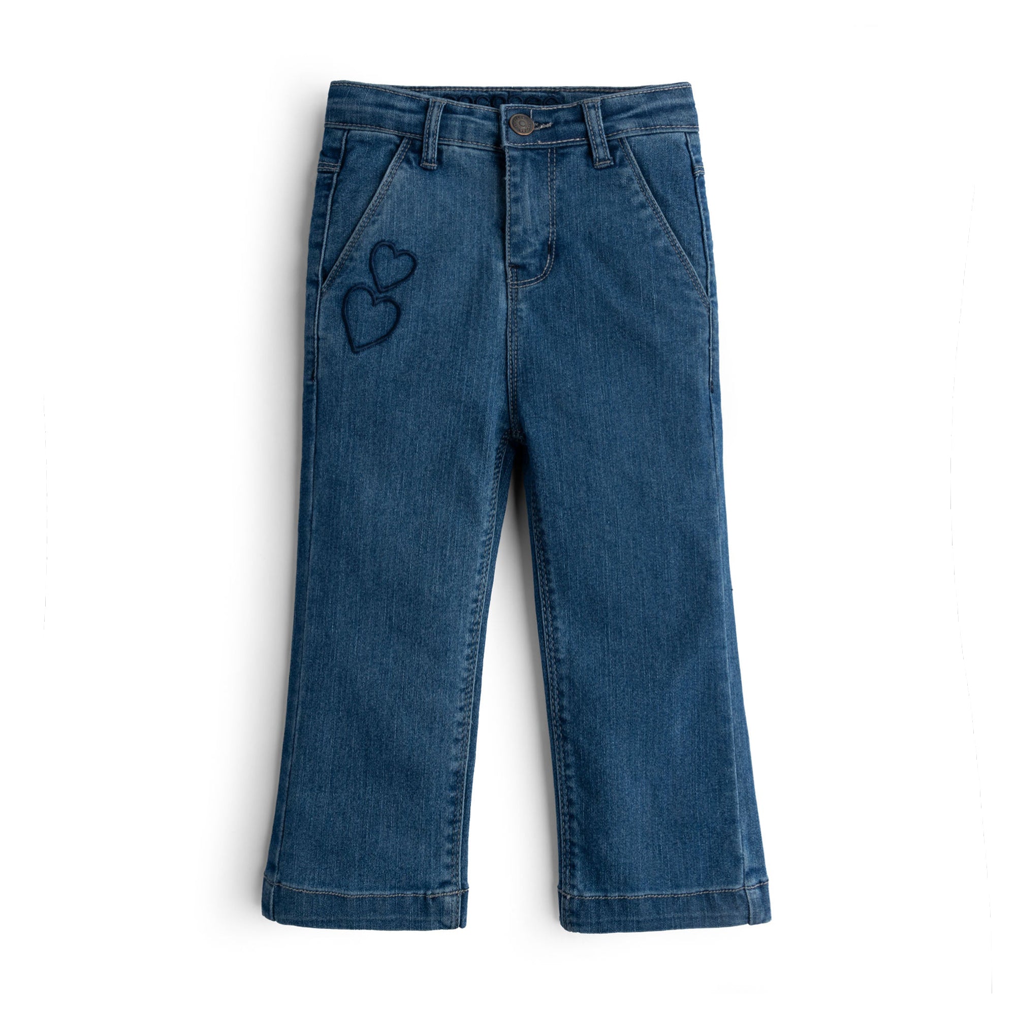 Straight-fit Embroidered Denim