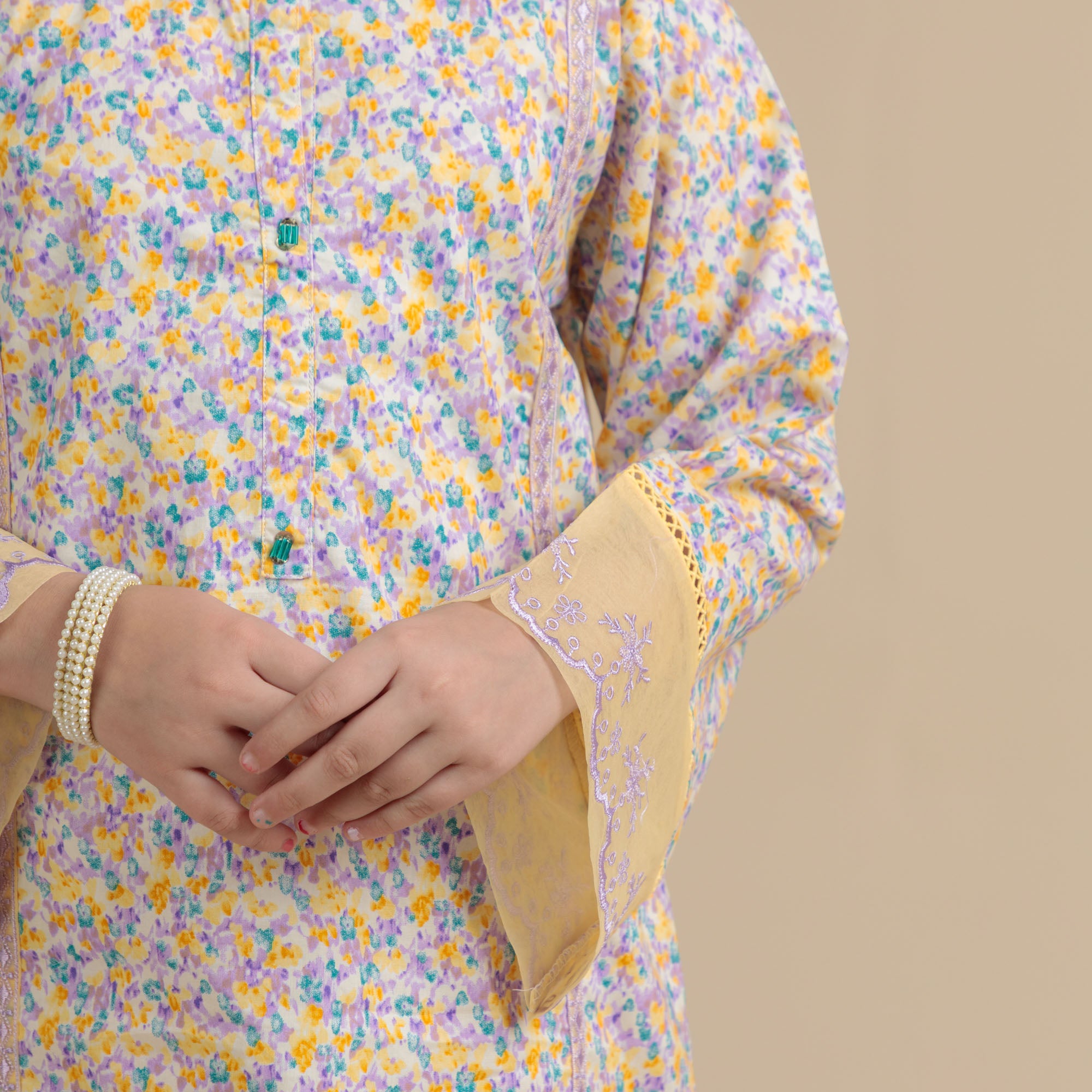 Golden Petal Two-Piece
