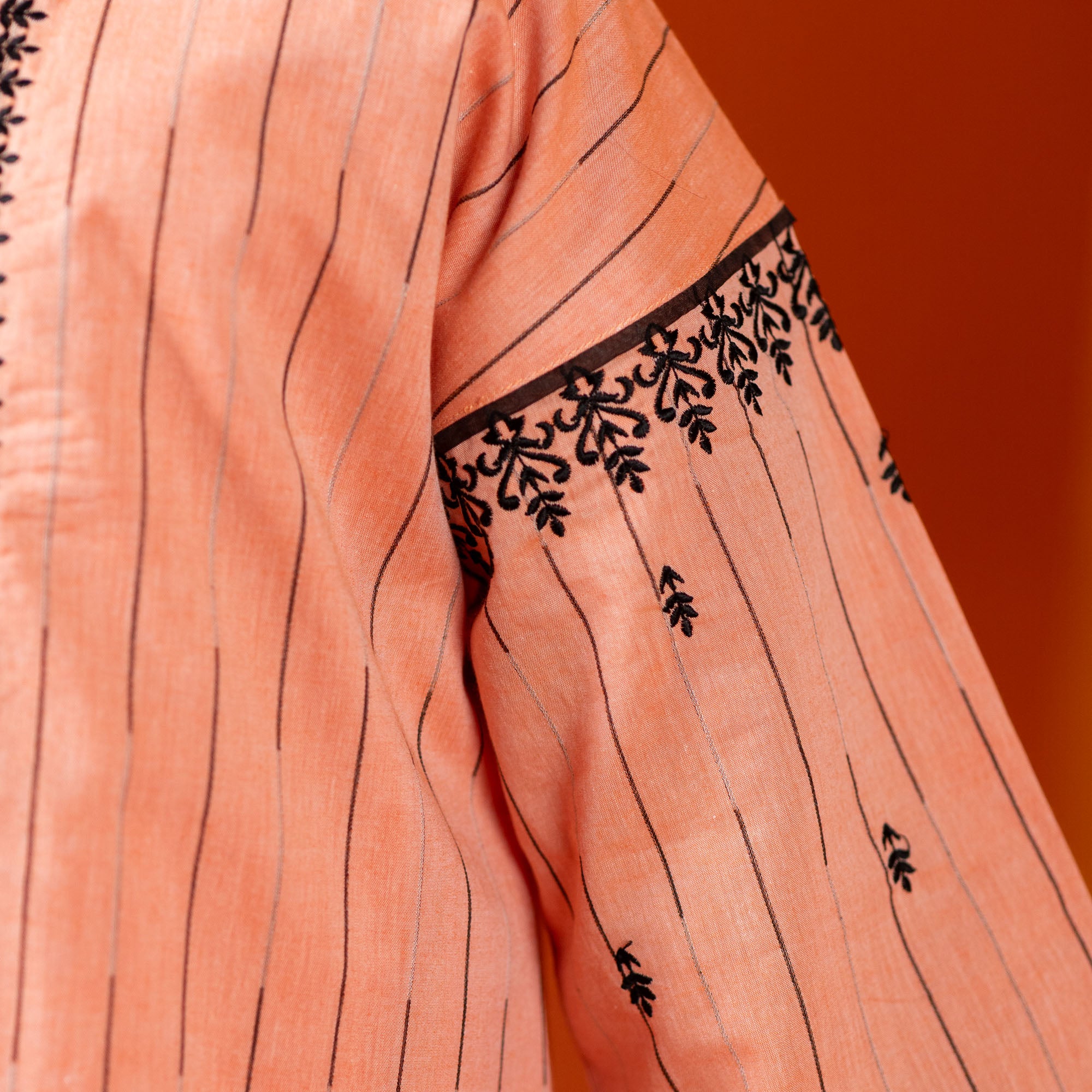 Blush Peach Embroidered Two-Piece
