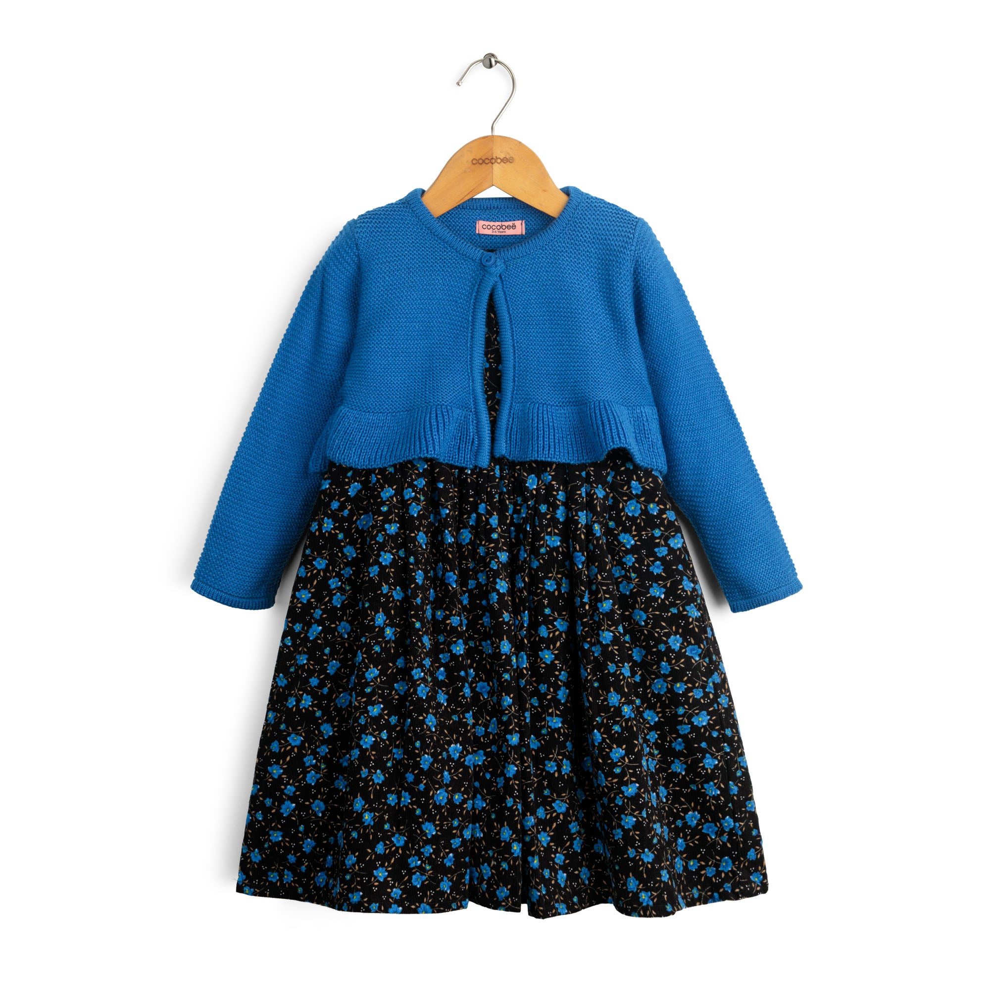 Black & Blue Bolero Frock