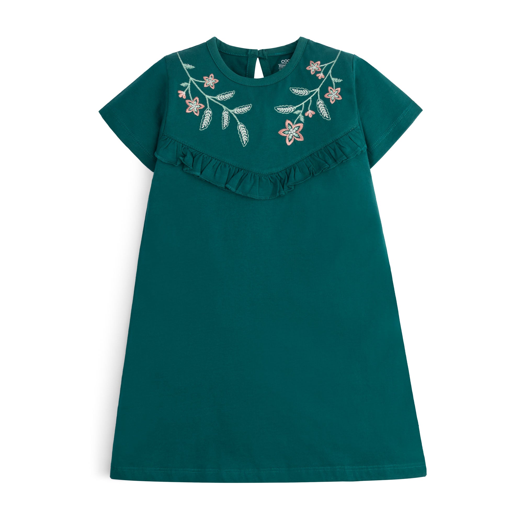 Mystic Teal Embroidered Top