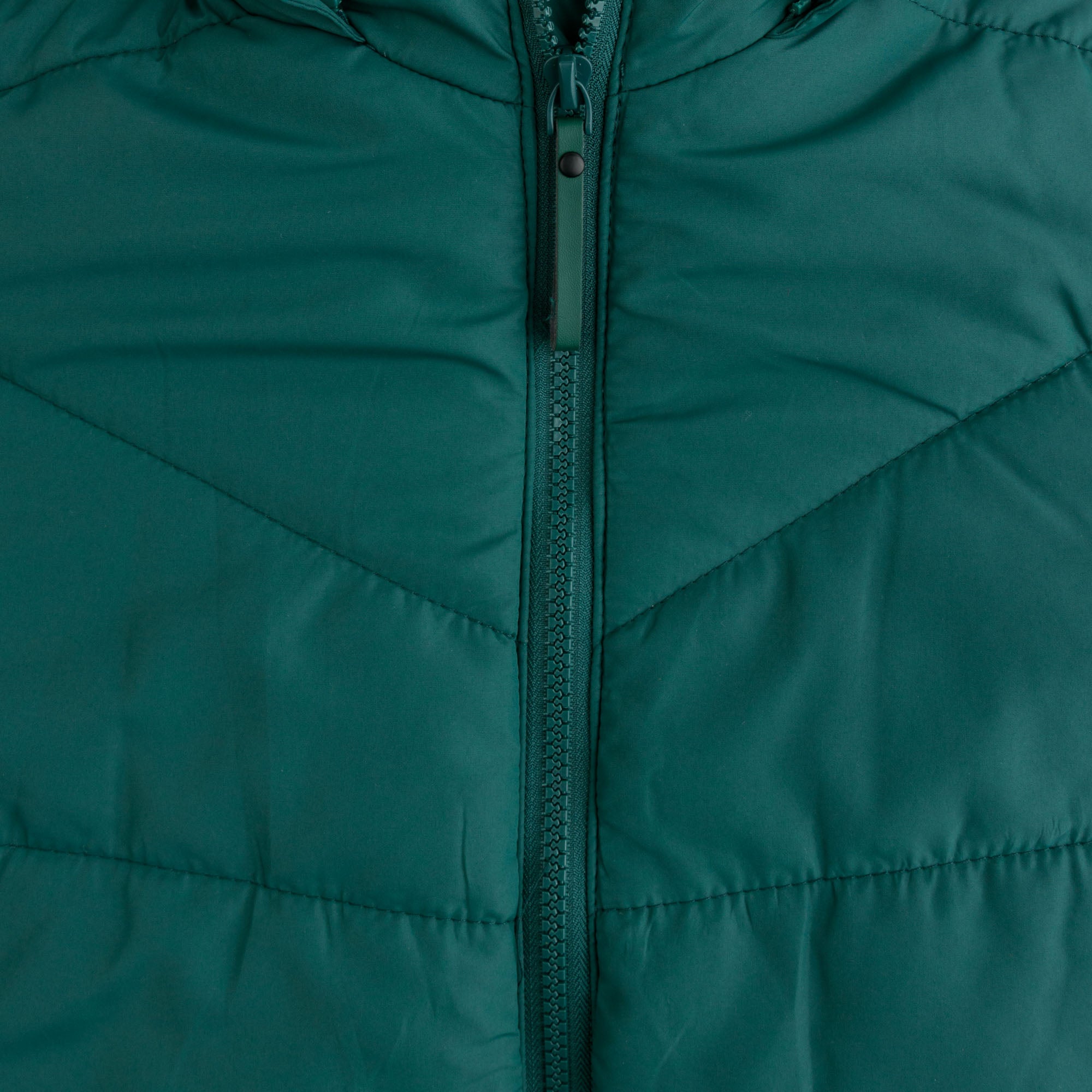 Teal Green Hooded Puffer