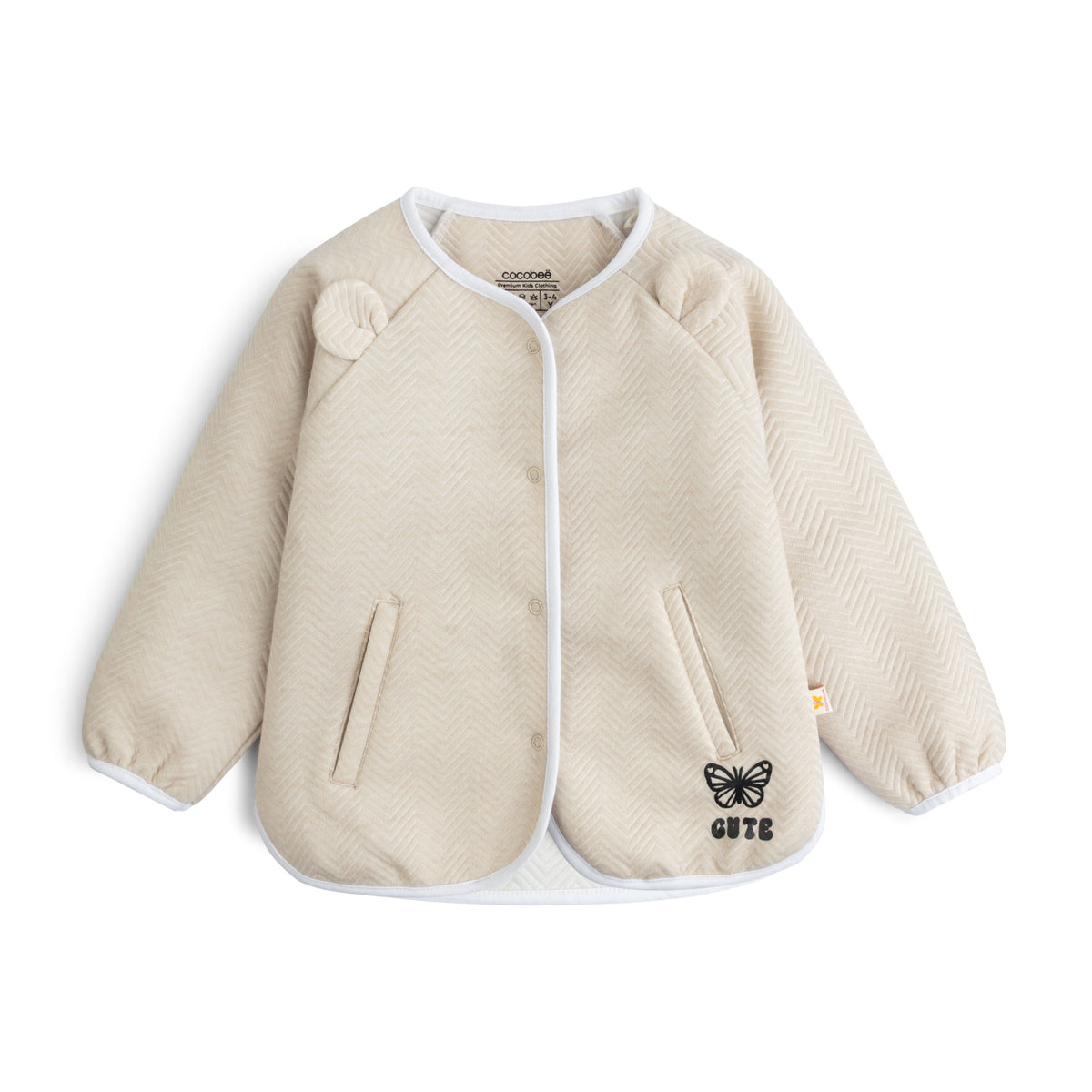 Cutie Beige Quilted Jacket – cocobee