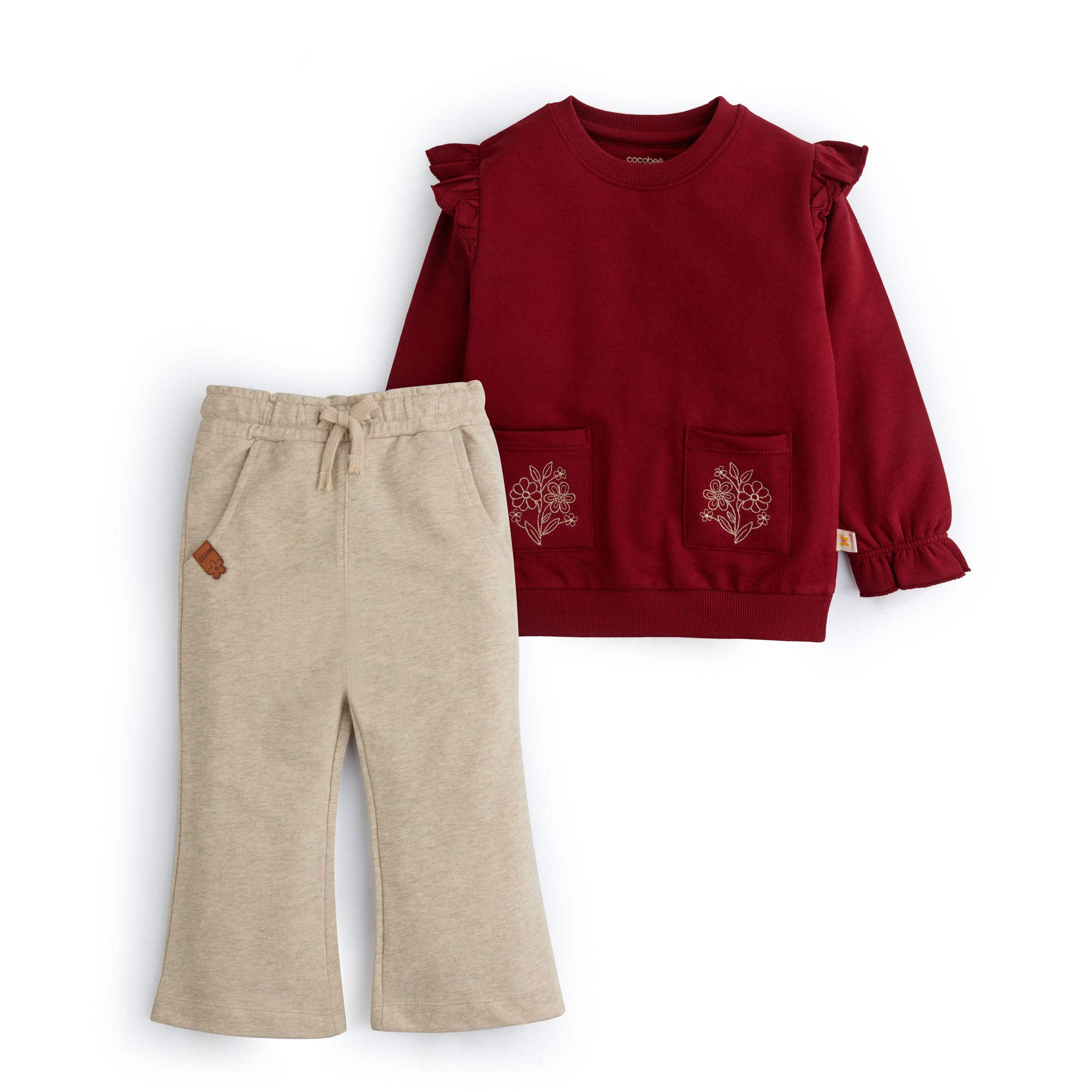 Berry Bloom Embroidered Two-Pack