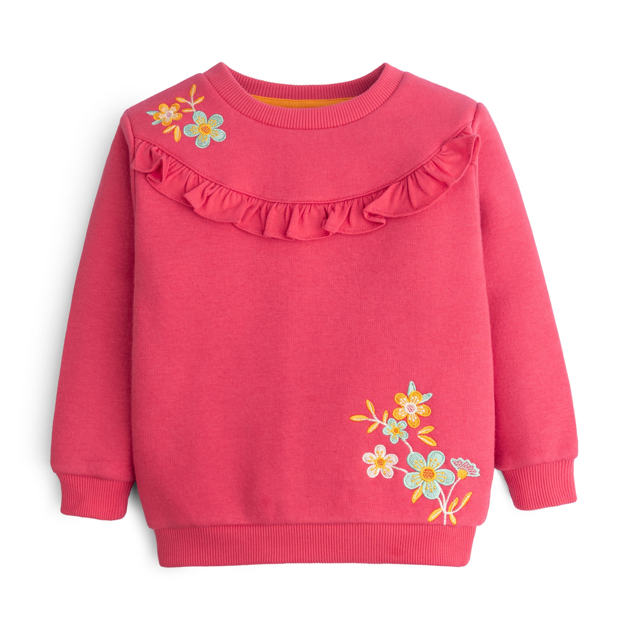 Rosy Pink Embroidered sweatshirt