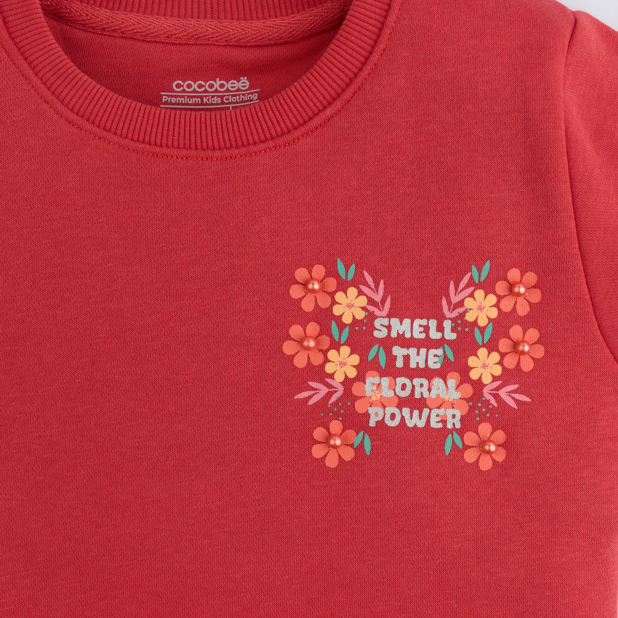 Floral Power Graphic Sweatshirt