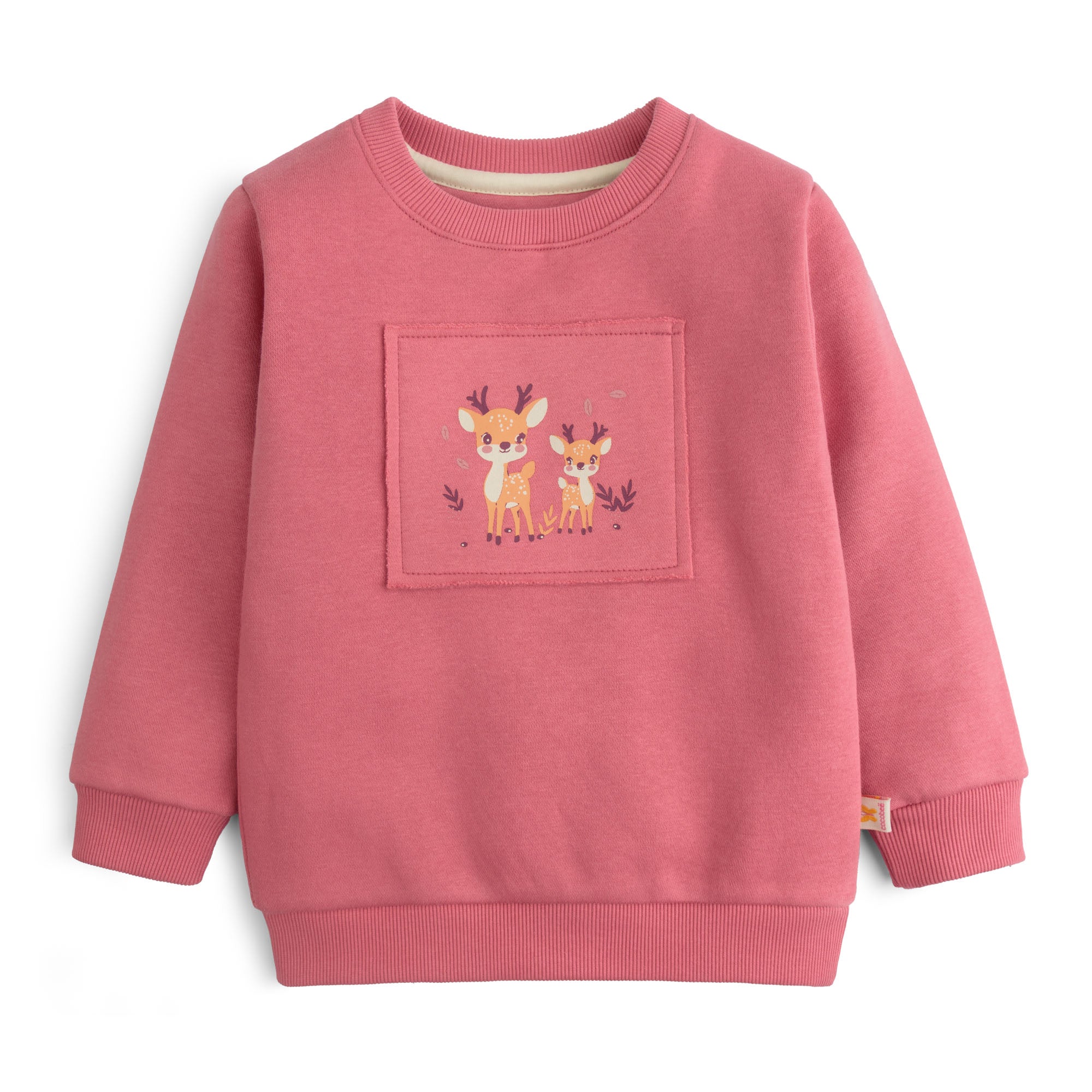 Patchy Pink Graphic Sweatshirt