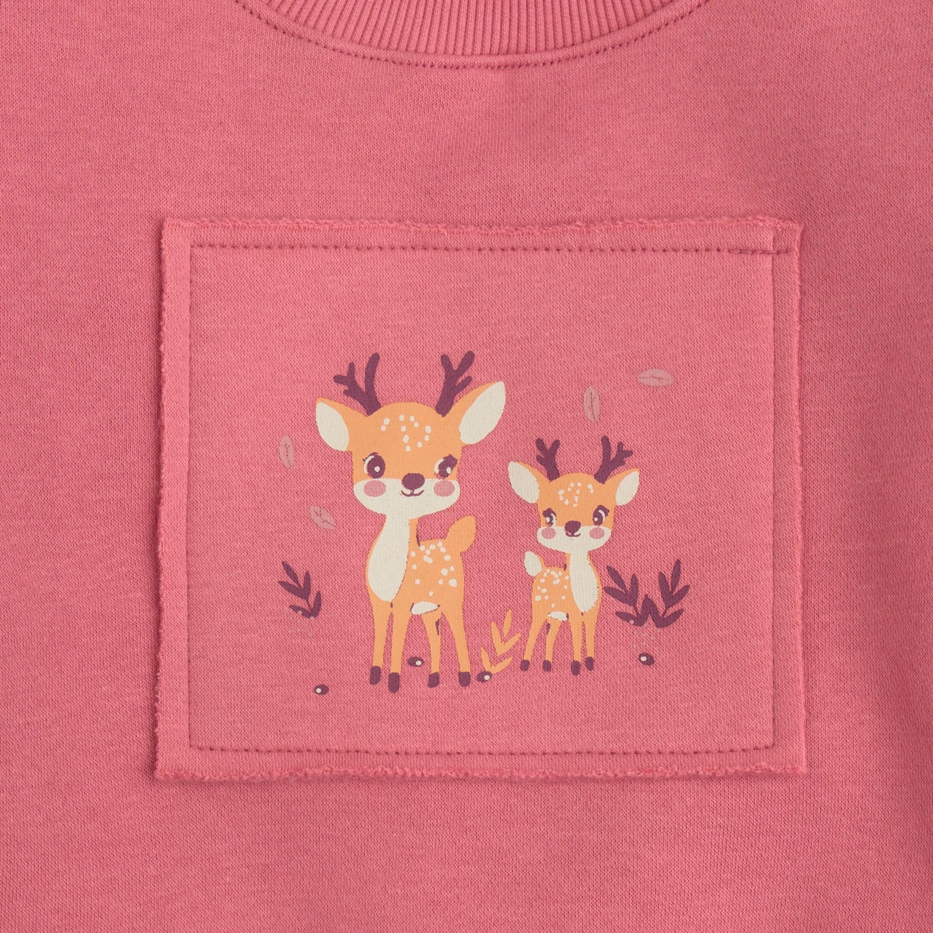 Patchy Pink Graphic Sweatshirt