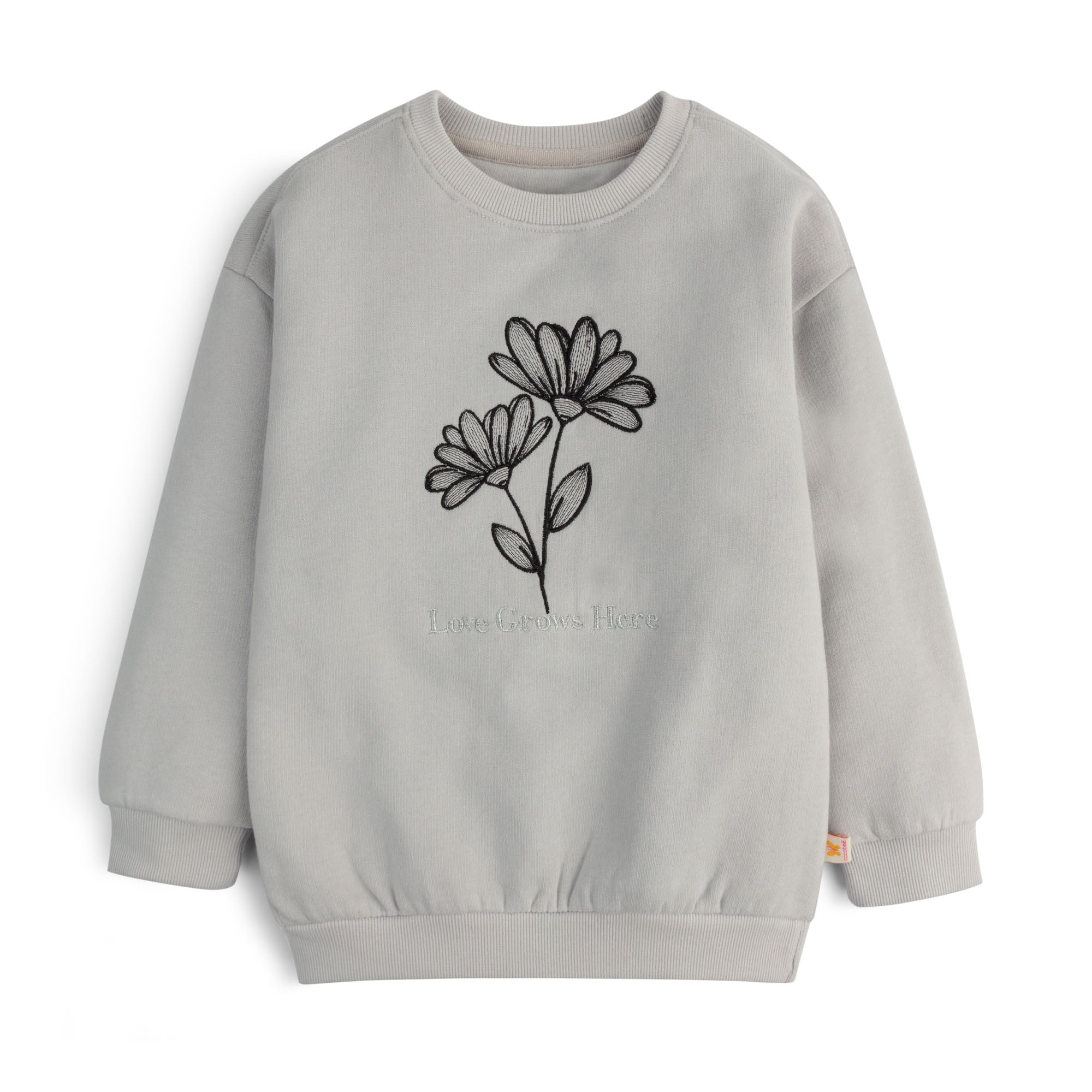 Love Bloom Embroidered Sweatshirt