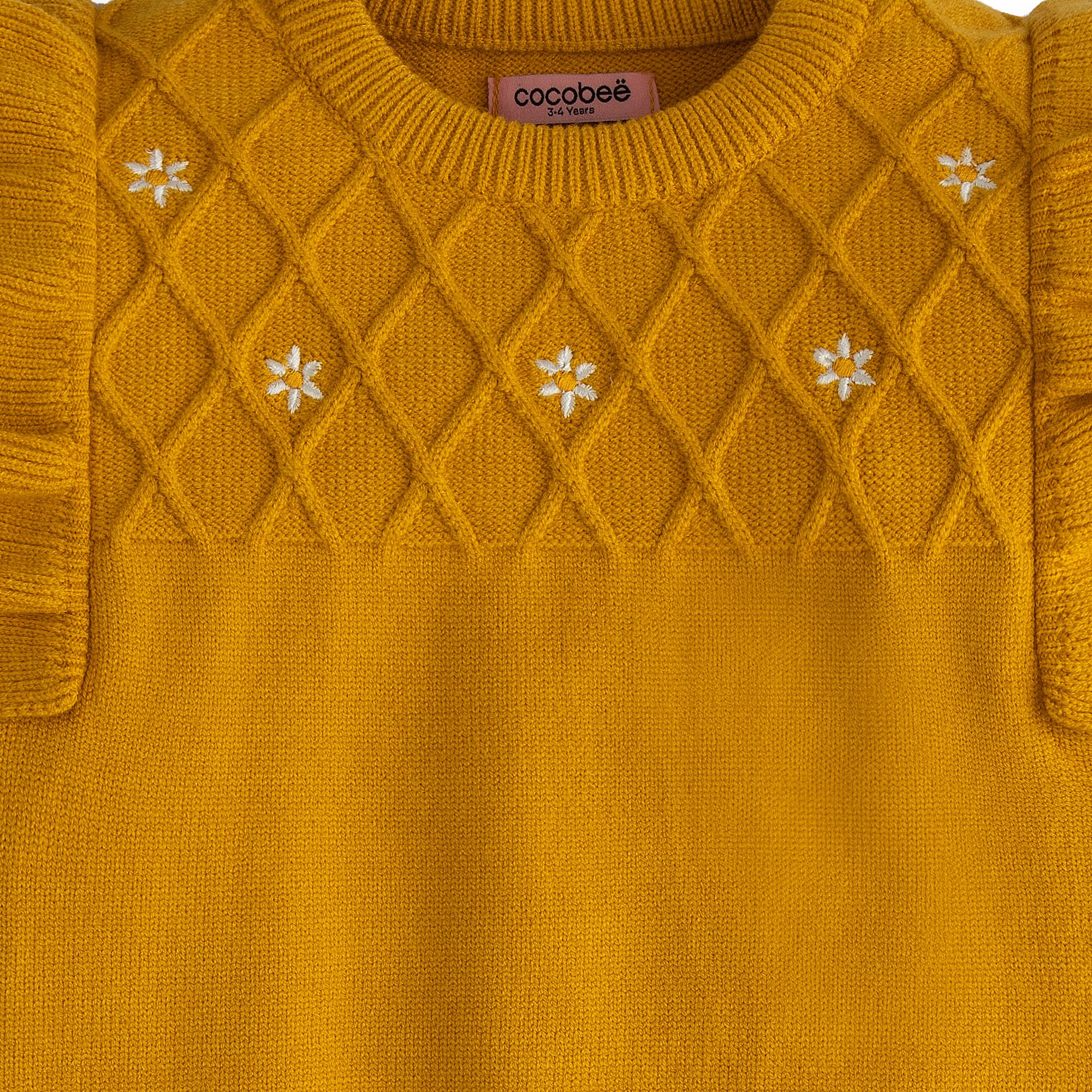 Embroidered Yellow Sweater