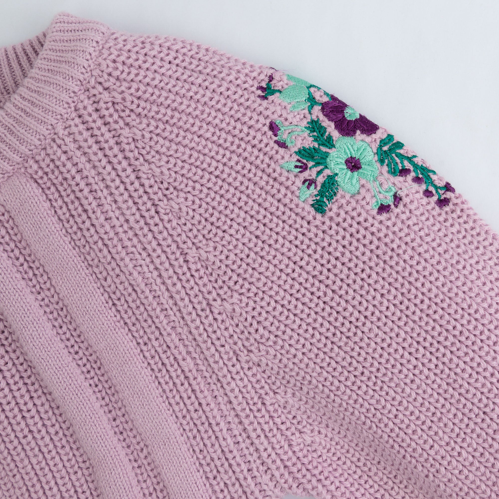 Lilac Texture Knit Cardigan