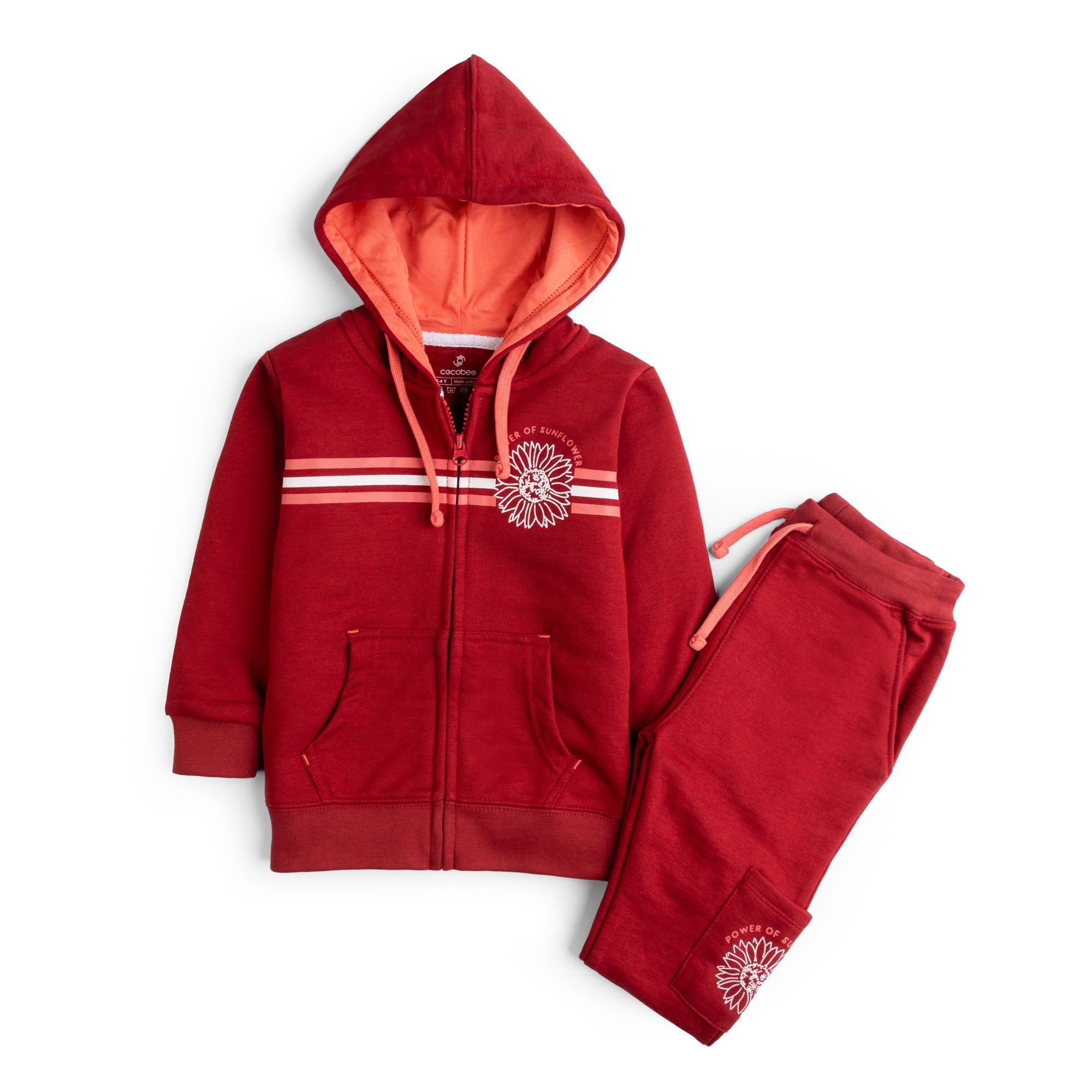 Deep Red Hooded Two-Pack