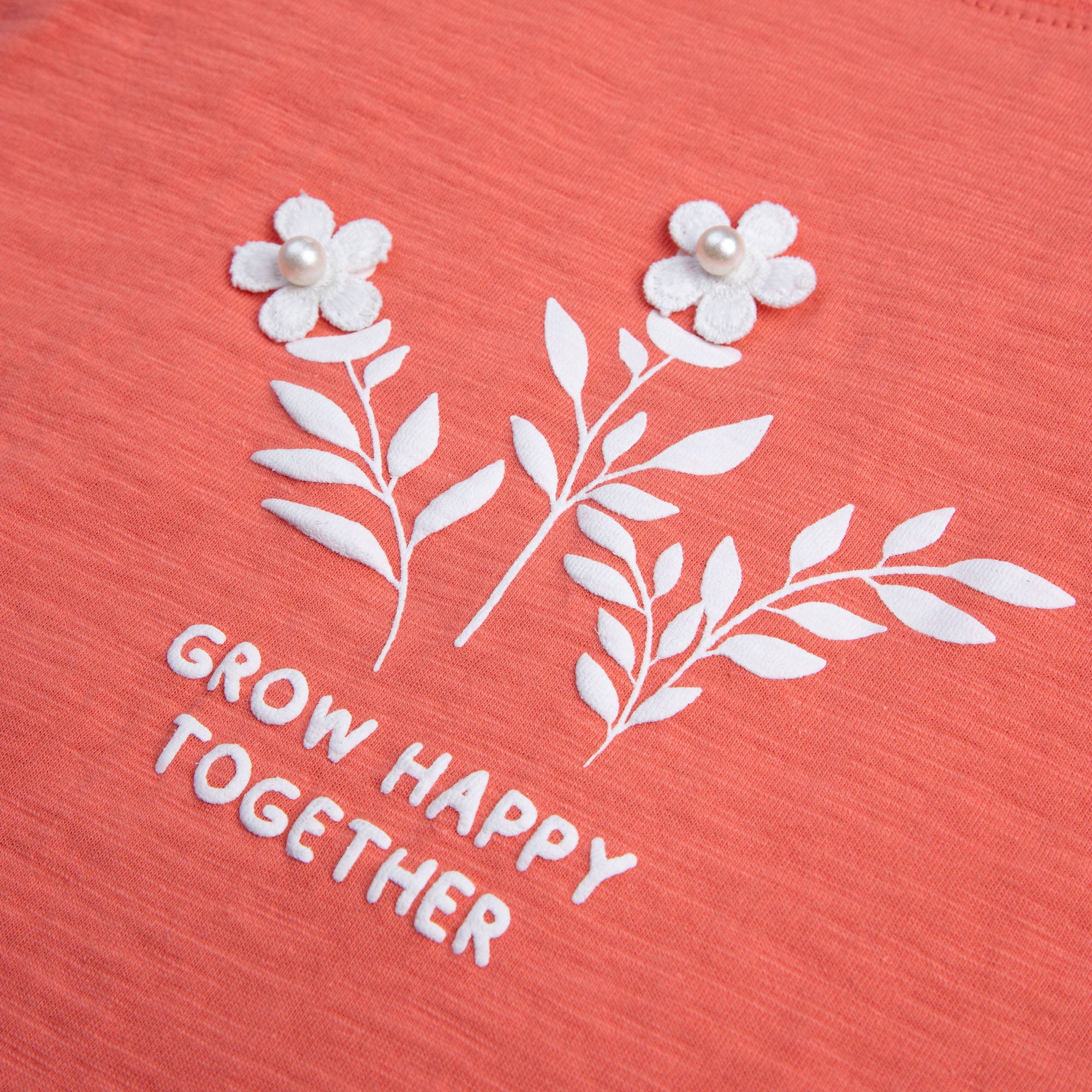Peachy Florid Graphic T-shirt