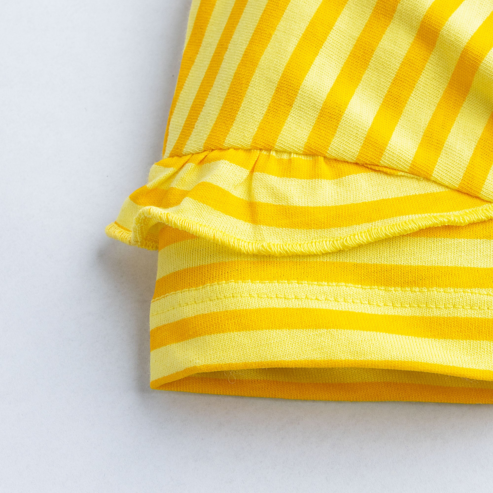 Yellow Striper Printed T-Shirt