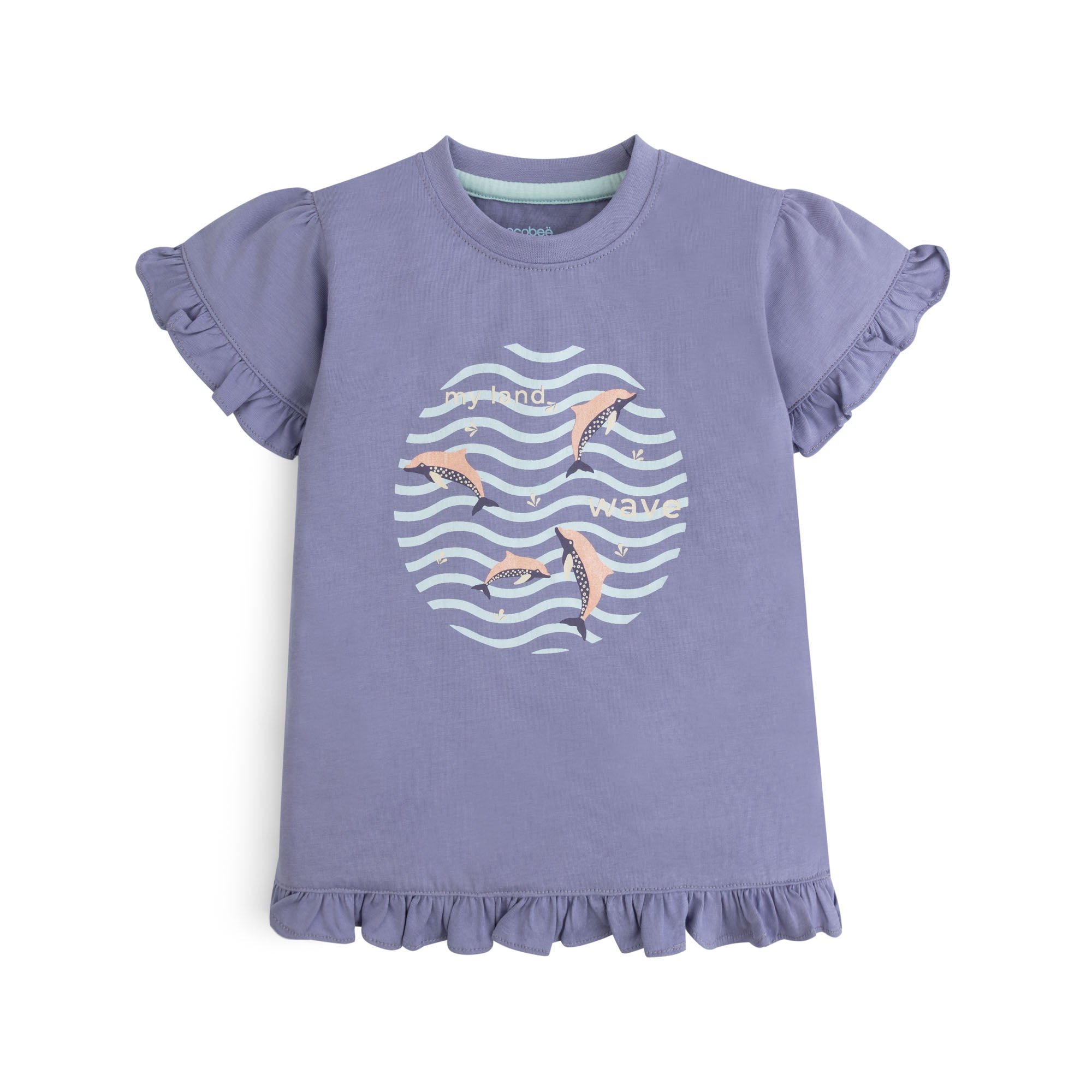 Frilly Wave Printed T-Shirt