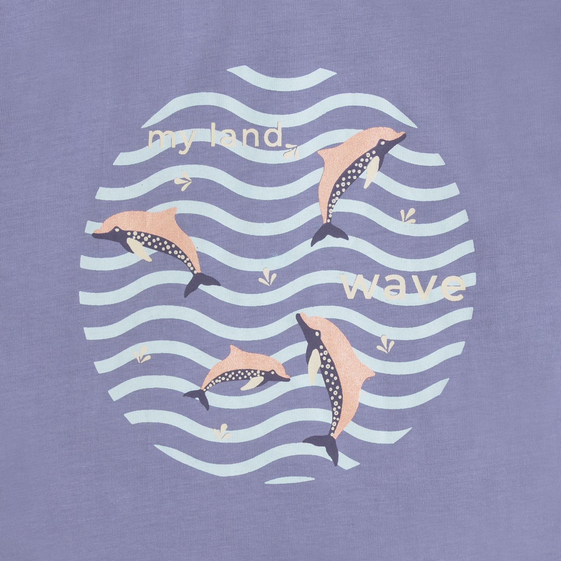 Frilly Wave Printed T-Shirt