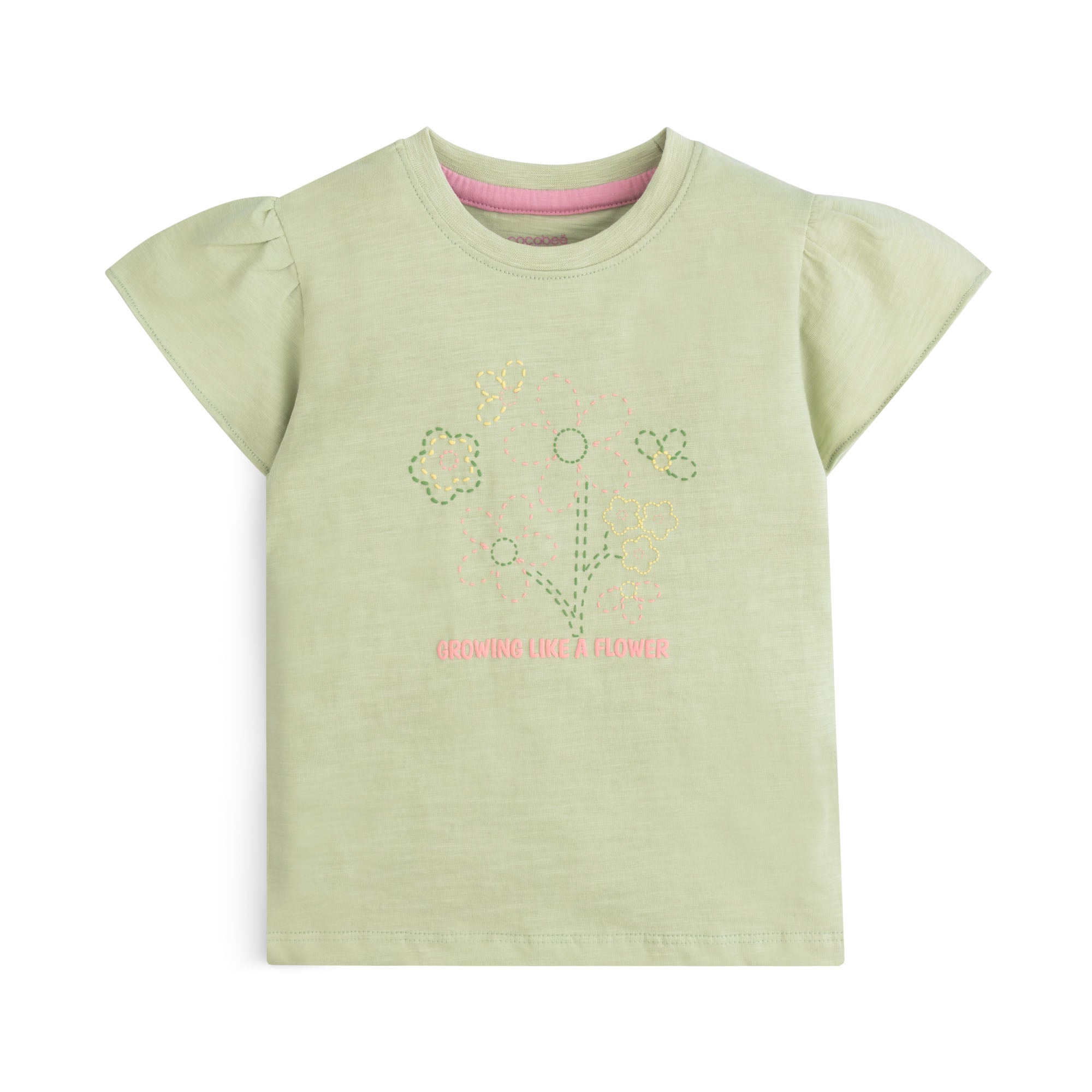 Floral Gleam Embroidered T-Shirt