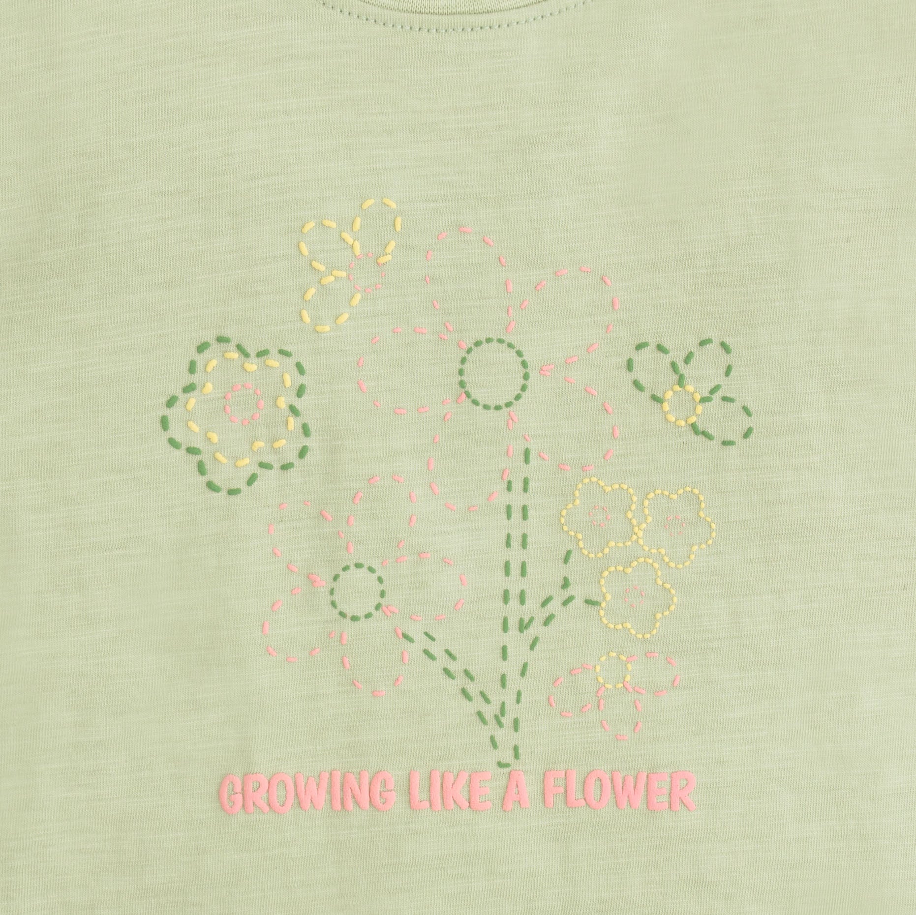 Floral Gleam Embroidered T-Shirt