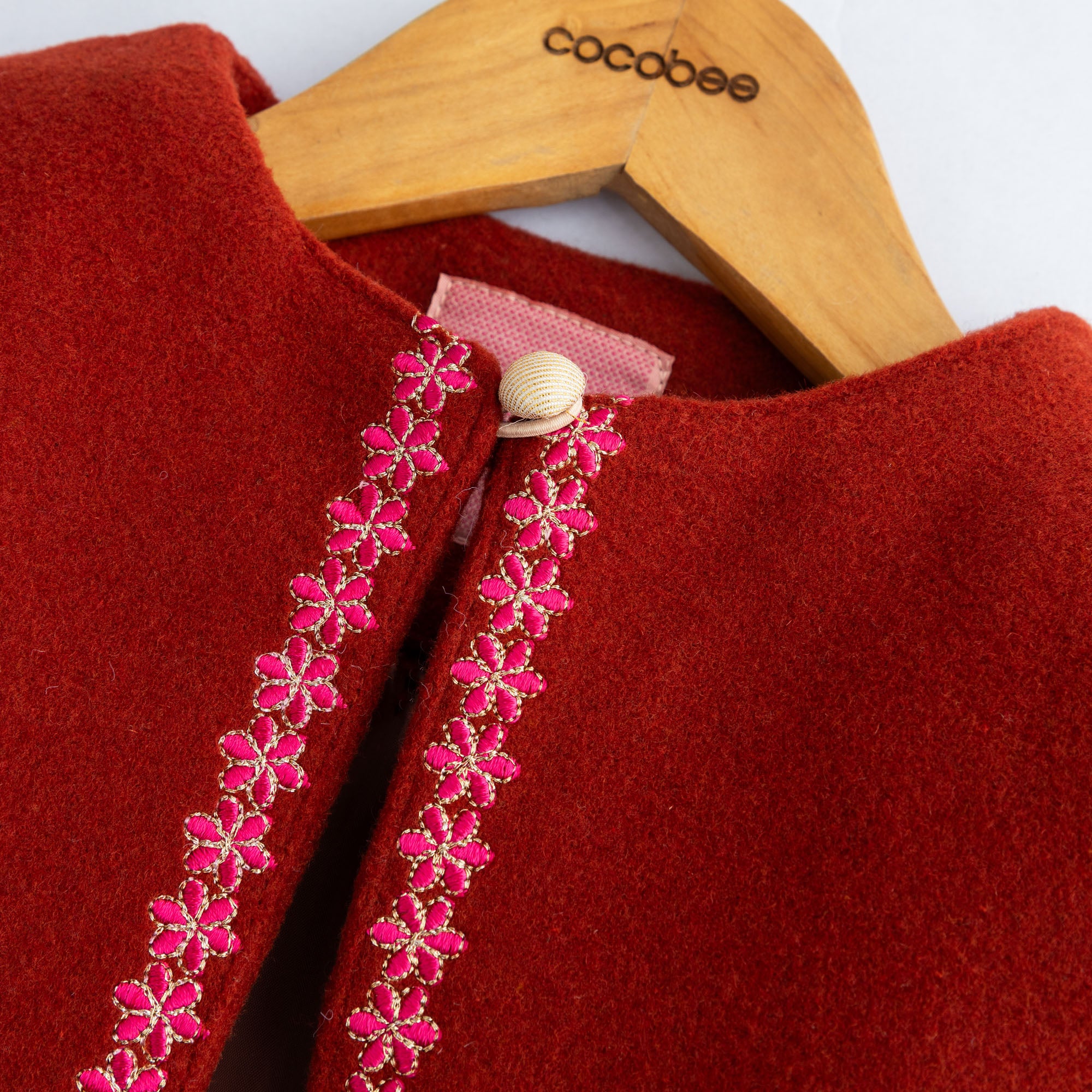 Maroon Couture Coat