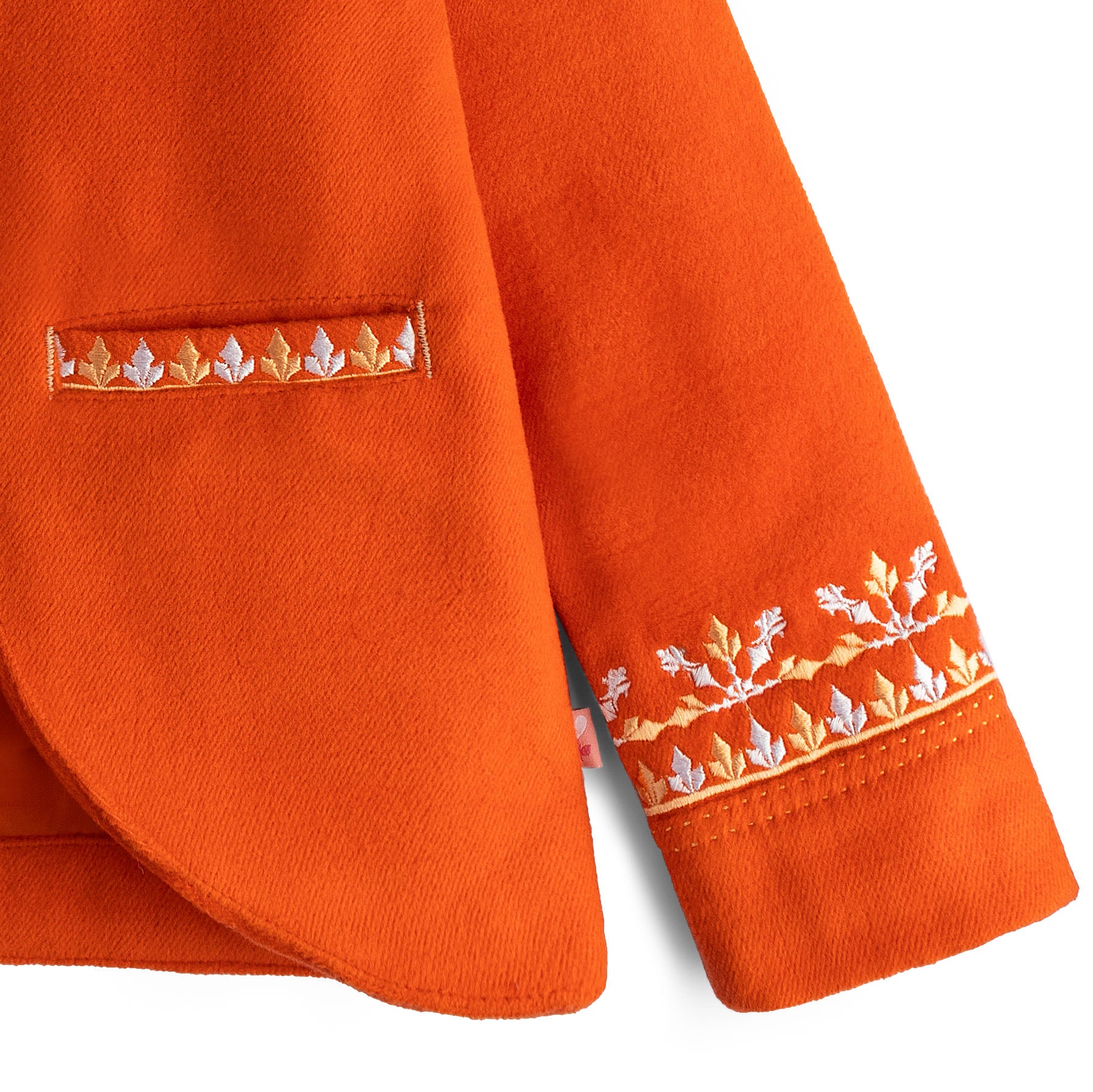 Tangerine Tango Embroidered Coat