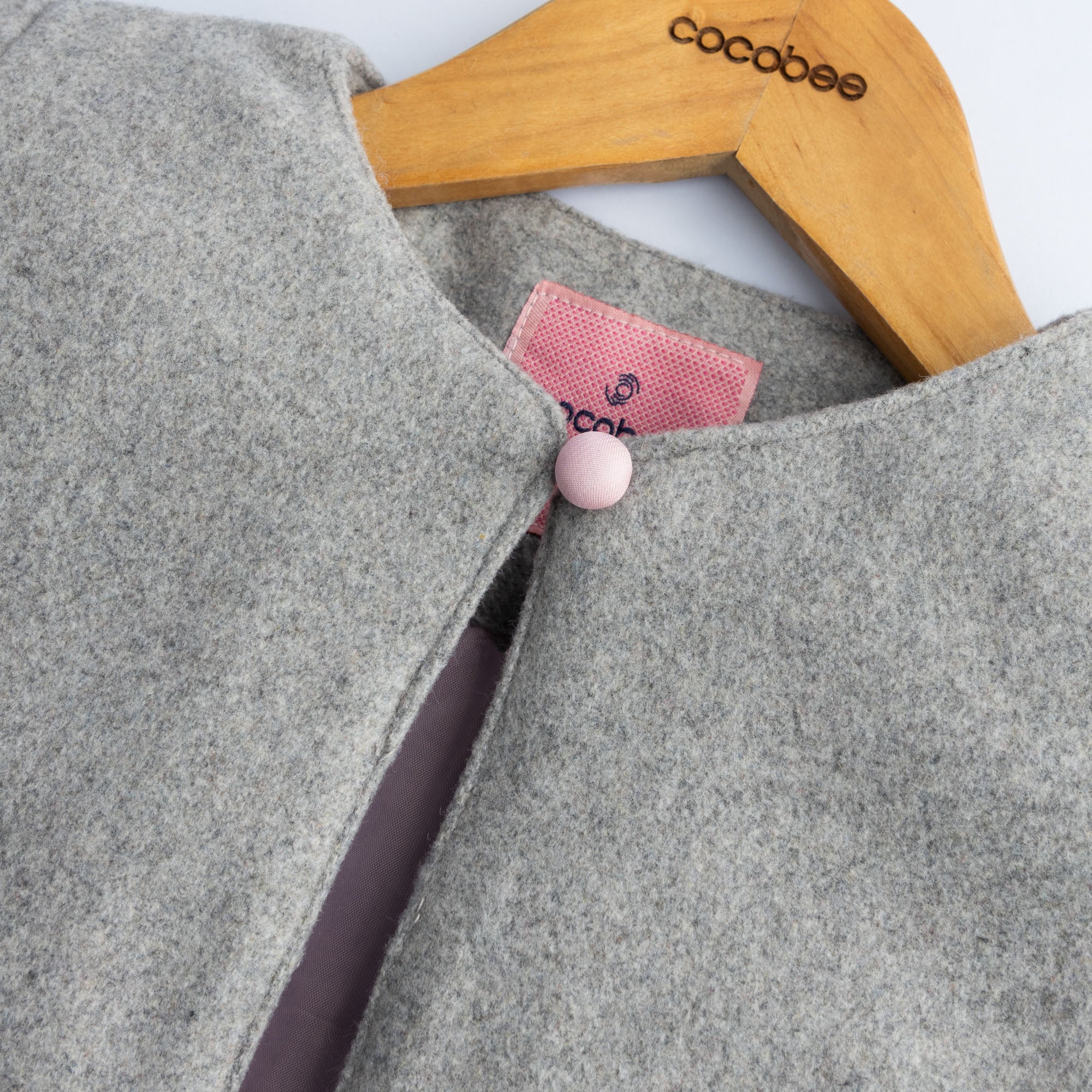 Gray Stitch Woolen Coat