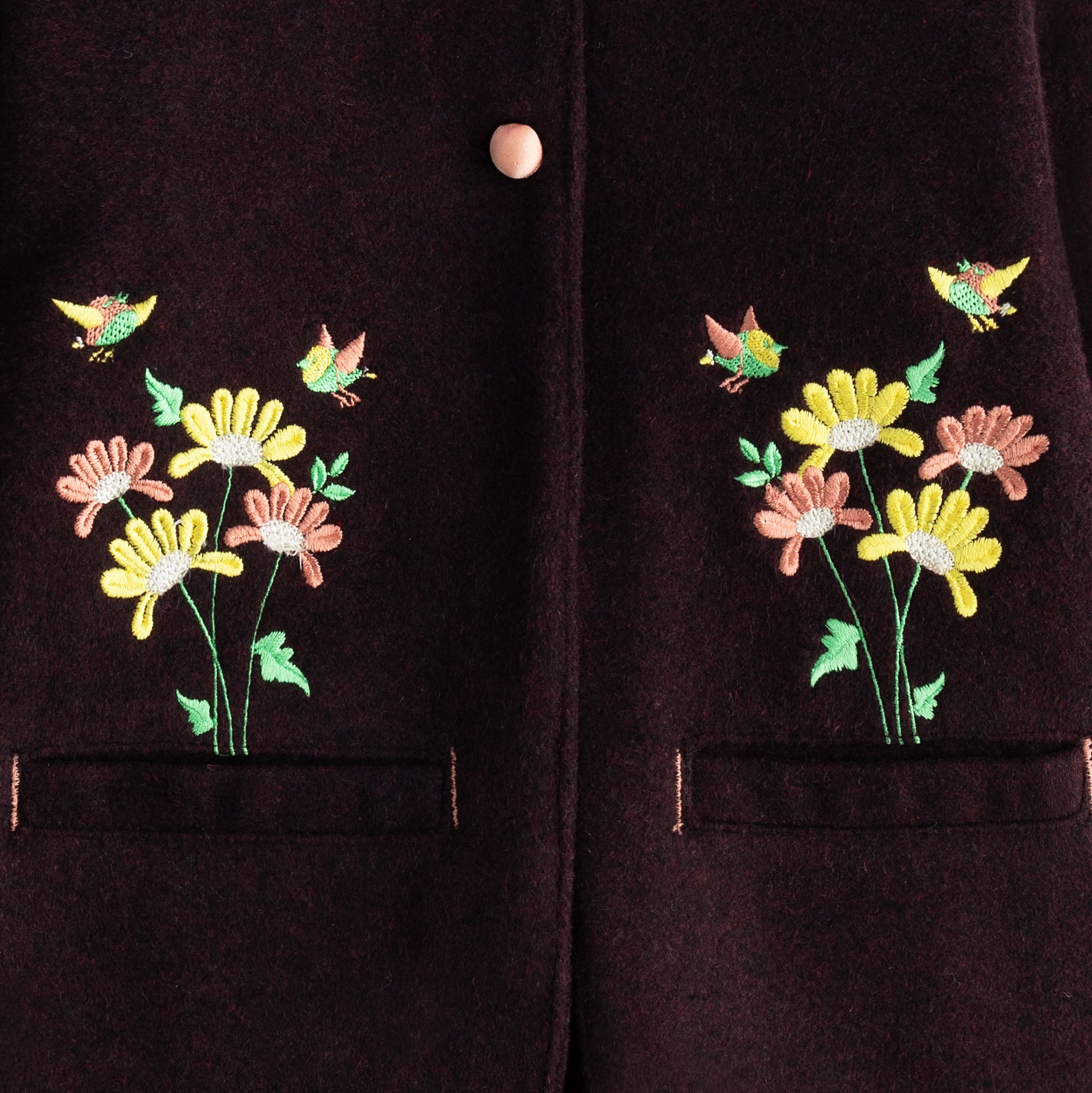 Floral Flair Embellished Coat