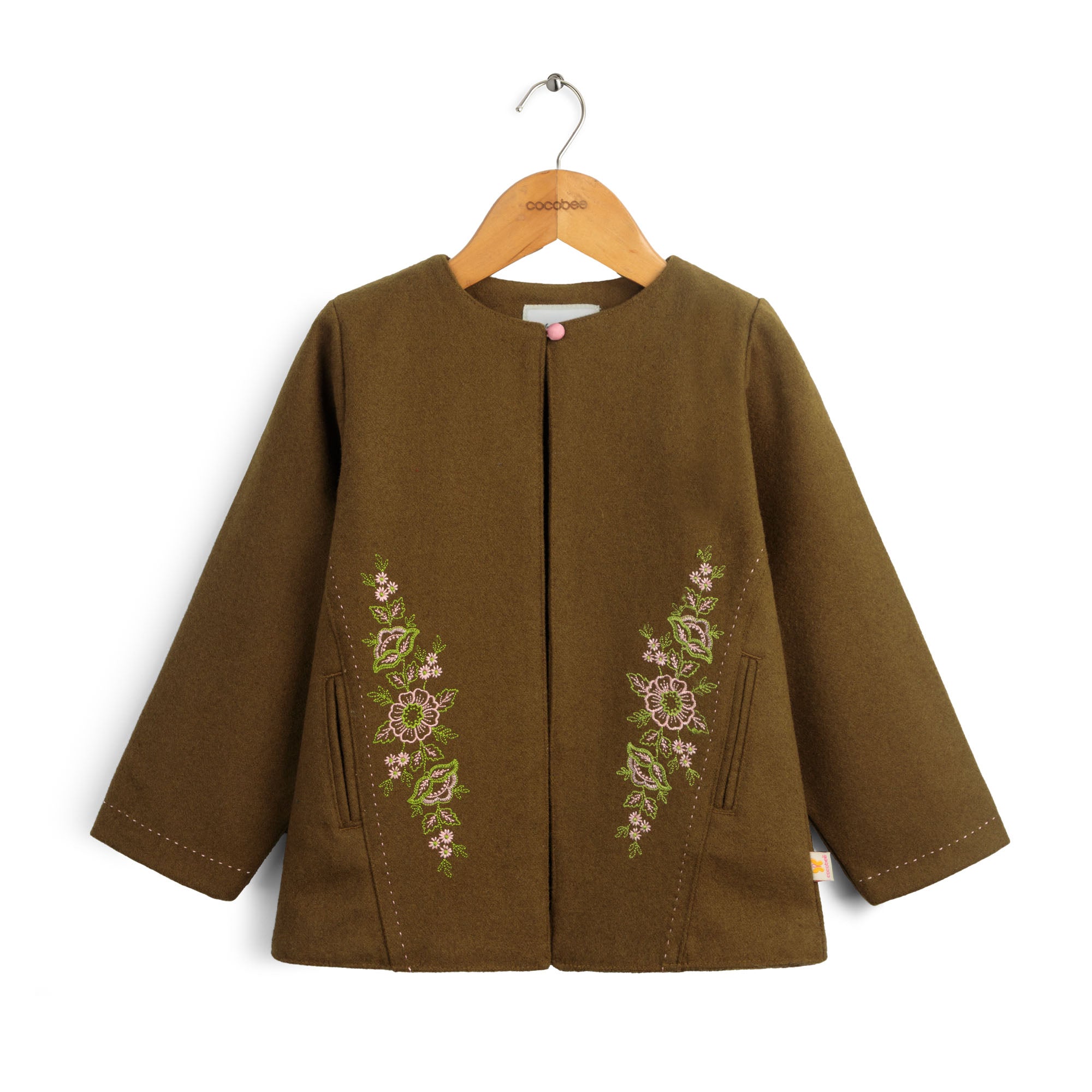 Sandstone Embroidered Coat
