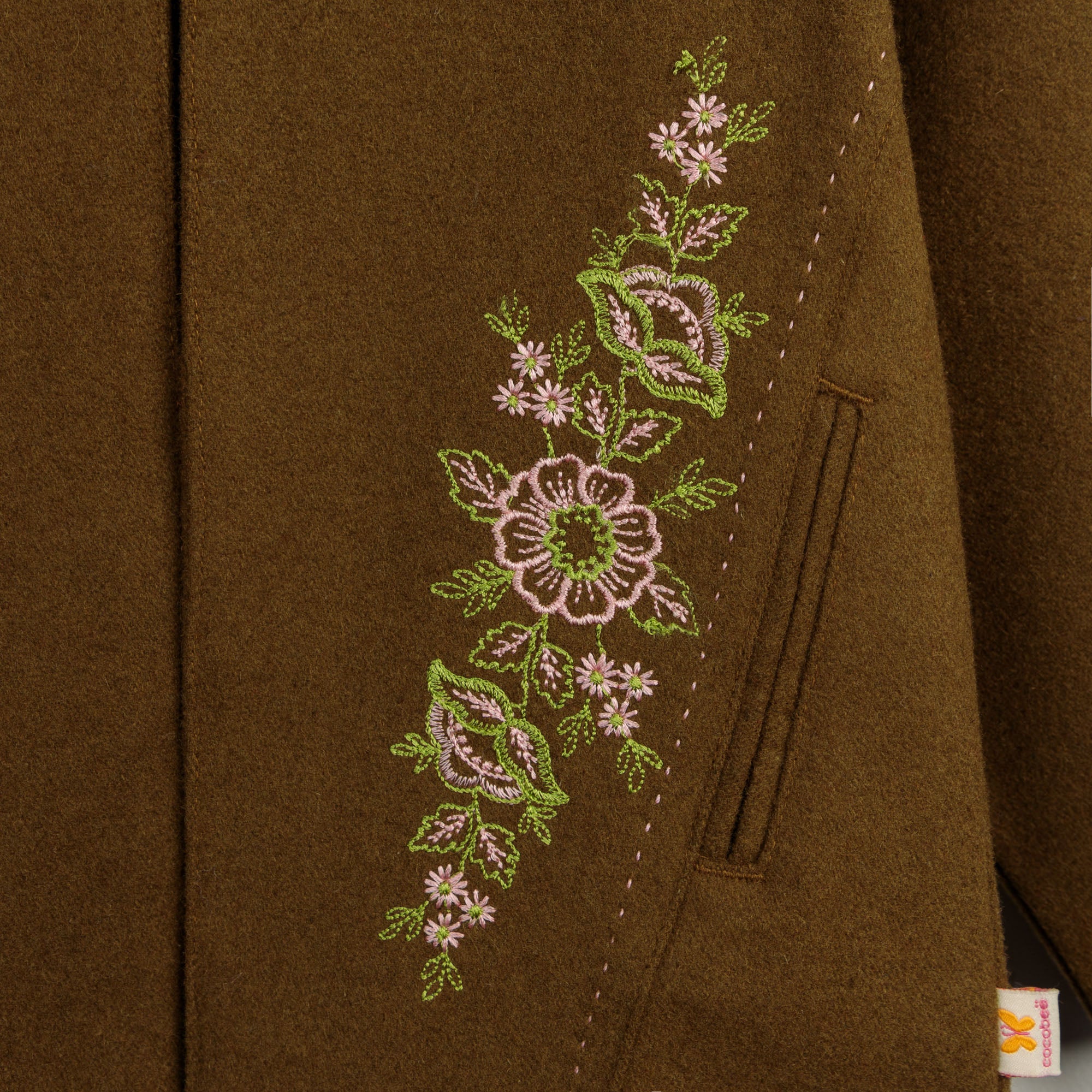 Sandstone Embroidered Coat